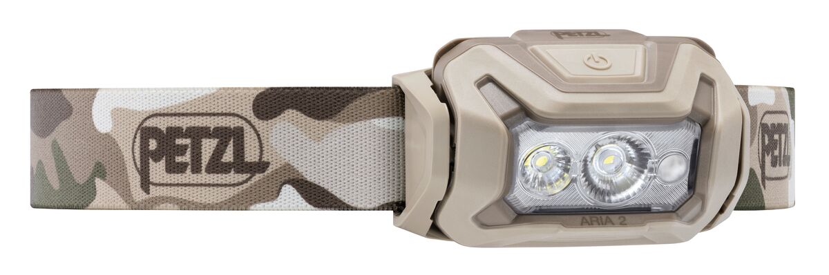Lampada frontale Petzl Aria 2R RGB Camo 625 lumen