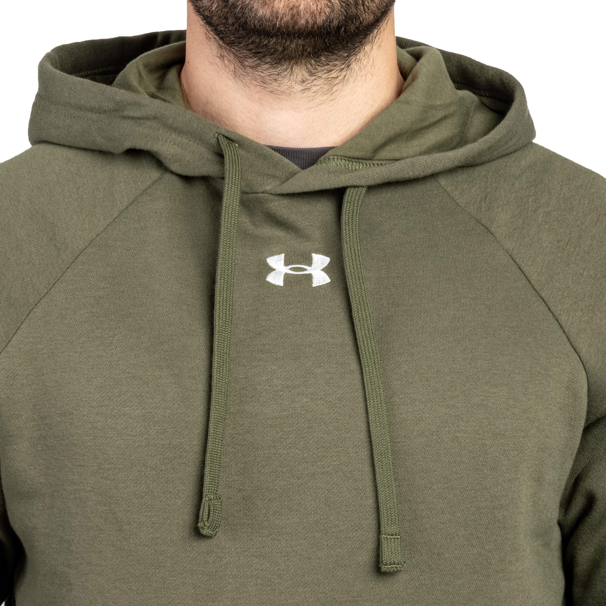 Felpa Under Armour Rival Fleece - Marine OD Green/White