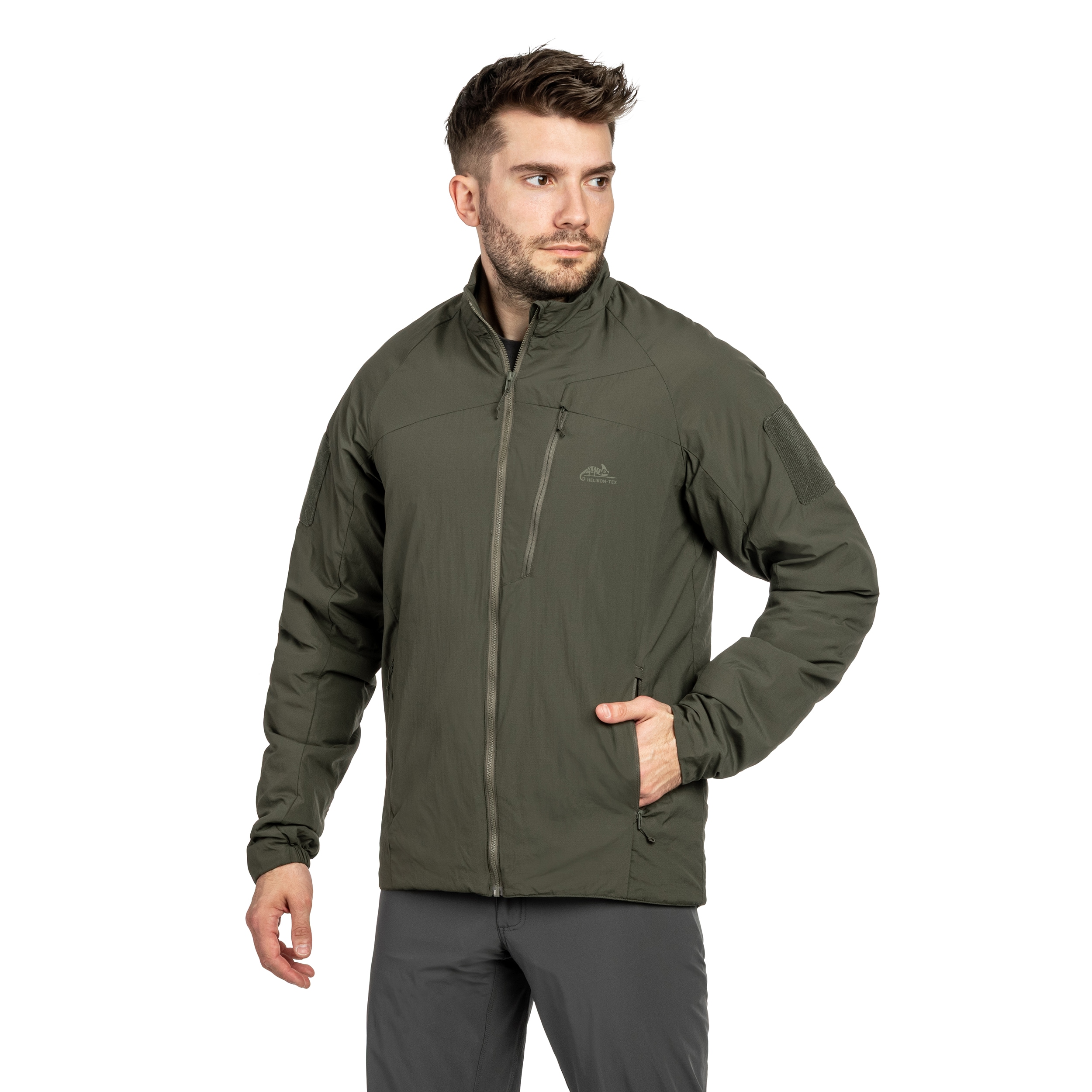Giacca Helikon-Tex Wolfhound Lite Full-Zip - Taiga Green