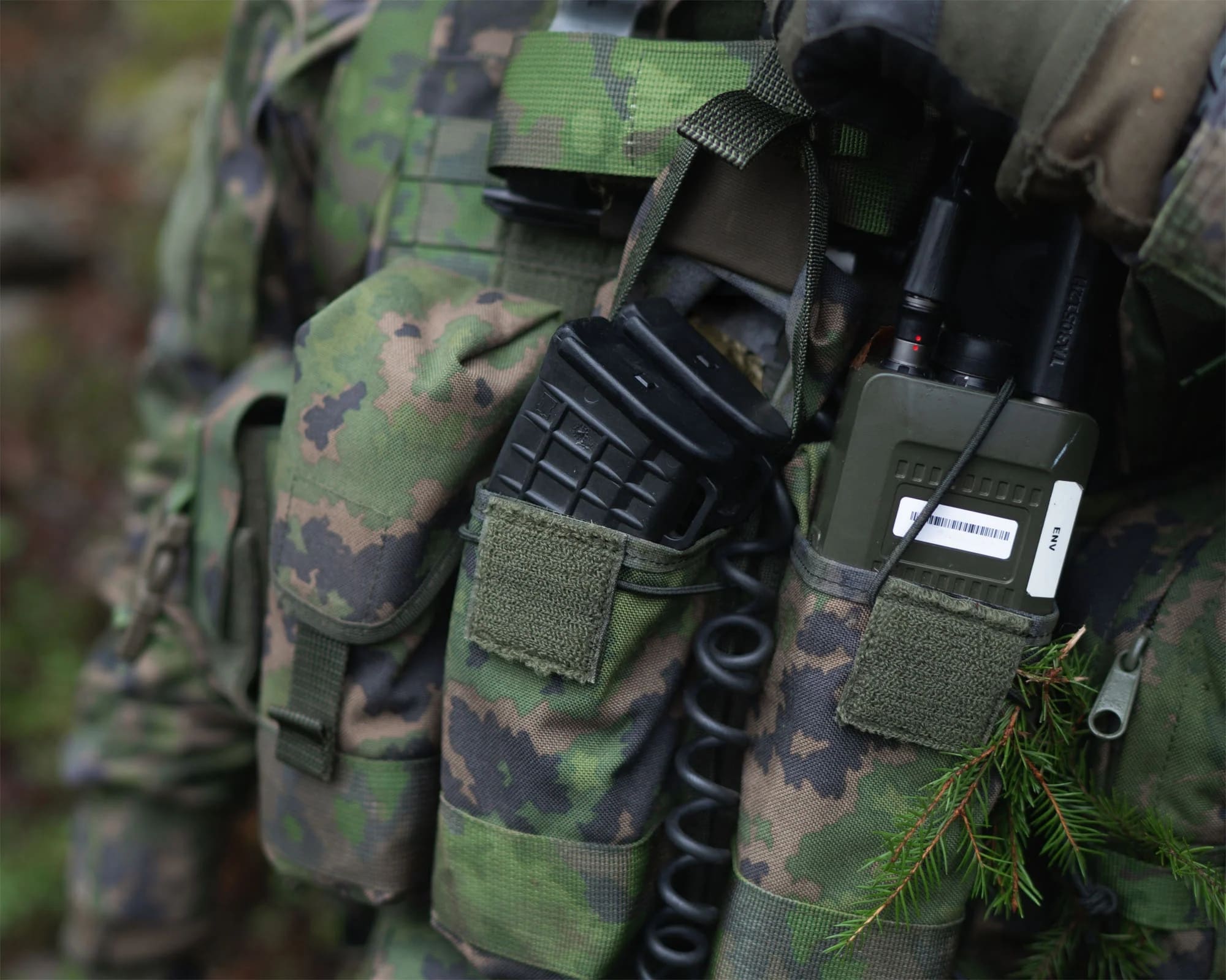 Doppia tasca porta caricatori Savotta AK/RK - M05 Finnish Woodland Camo