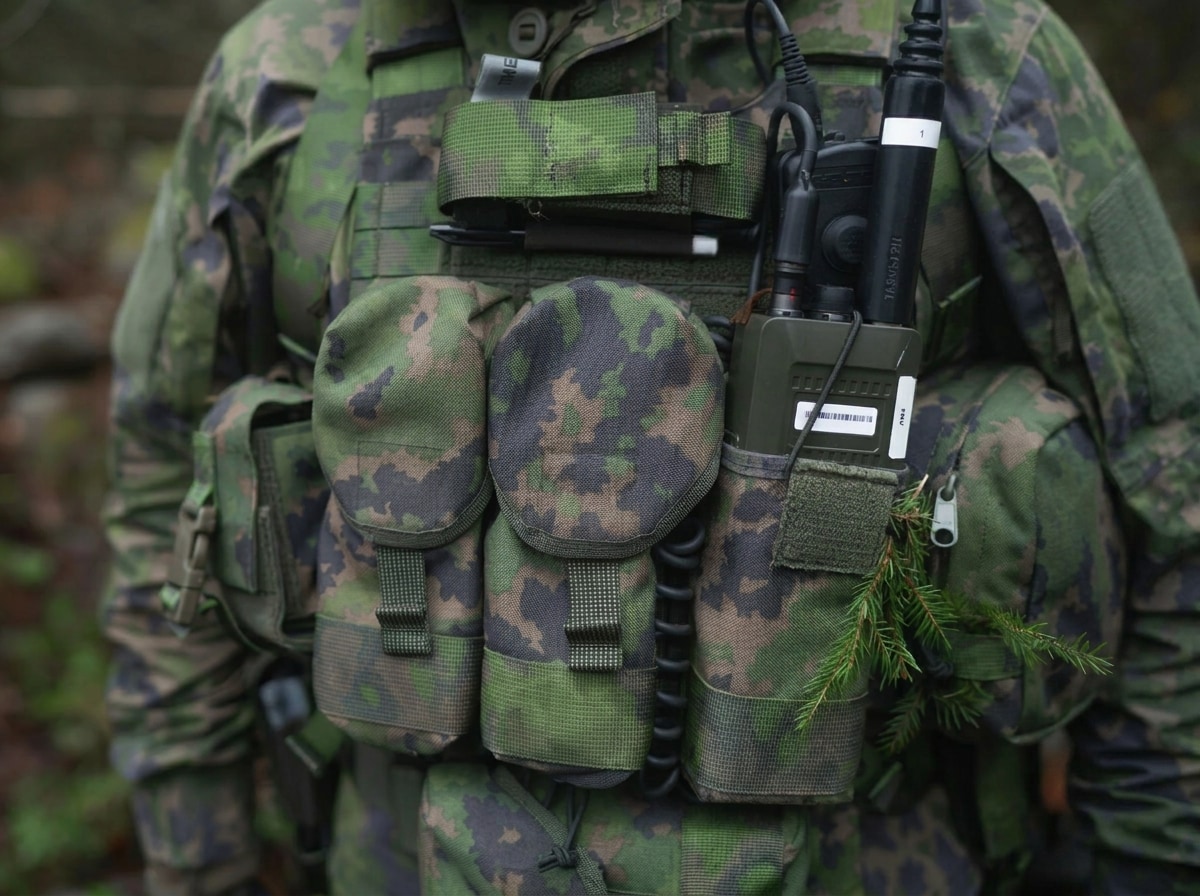Doppia tasca porta caricatori Savotta AK/RK - M05 Finnish Woodland Camo