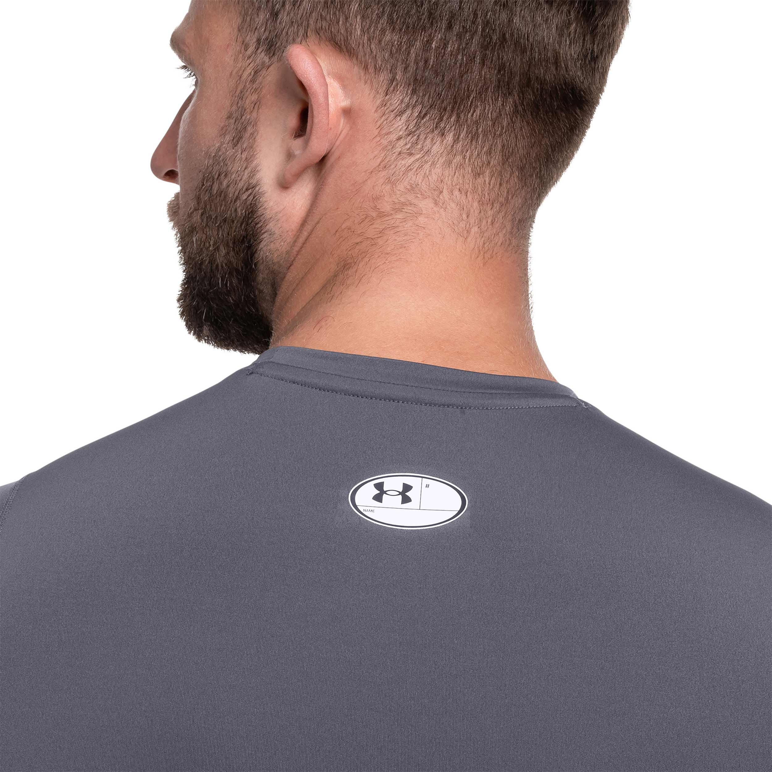 Maglia termica Under Armour Compressed HeatGear - Castlerock/White