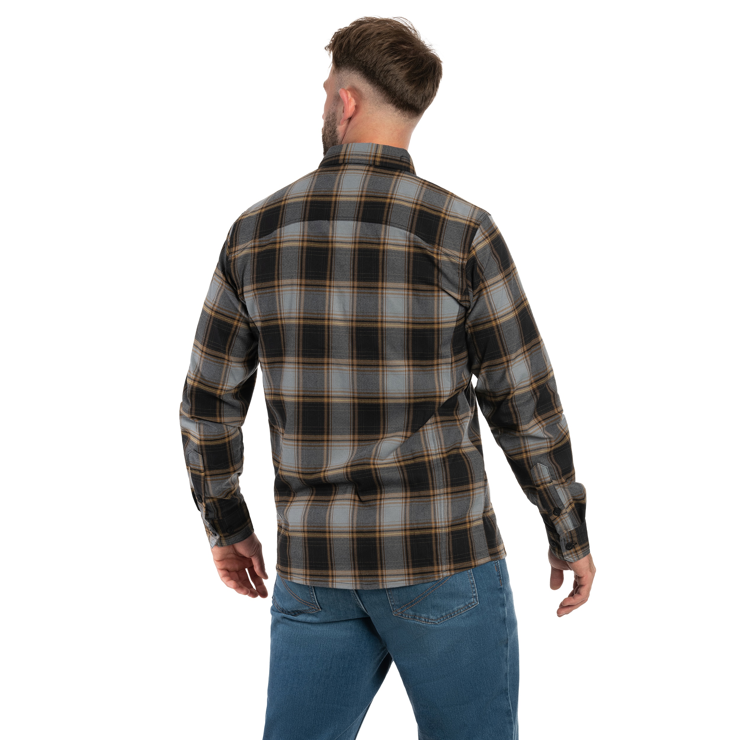 Camicia Helikon-Tex Defender Mk2 Nylon Sorona Blend - Dark Ochre Plaid
