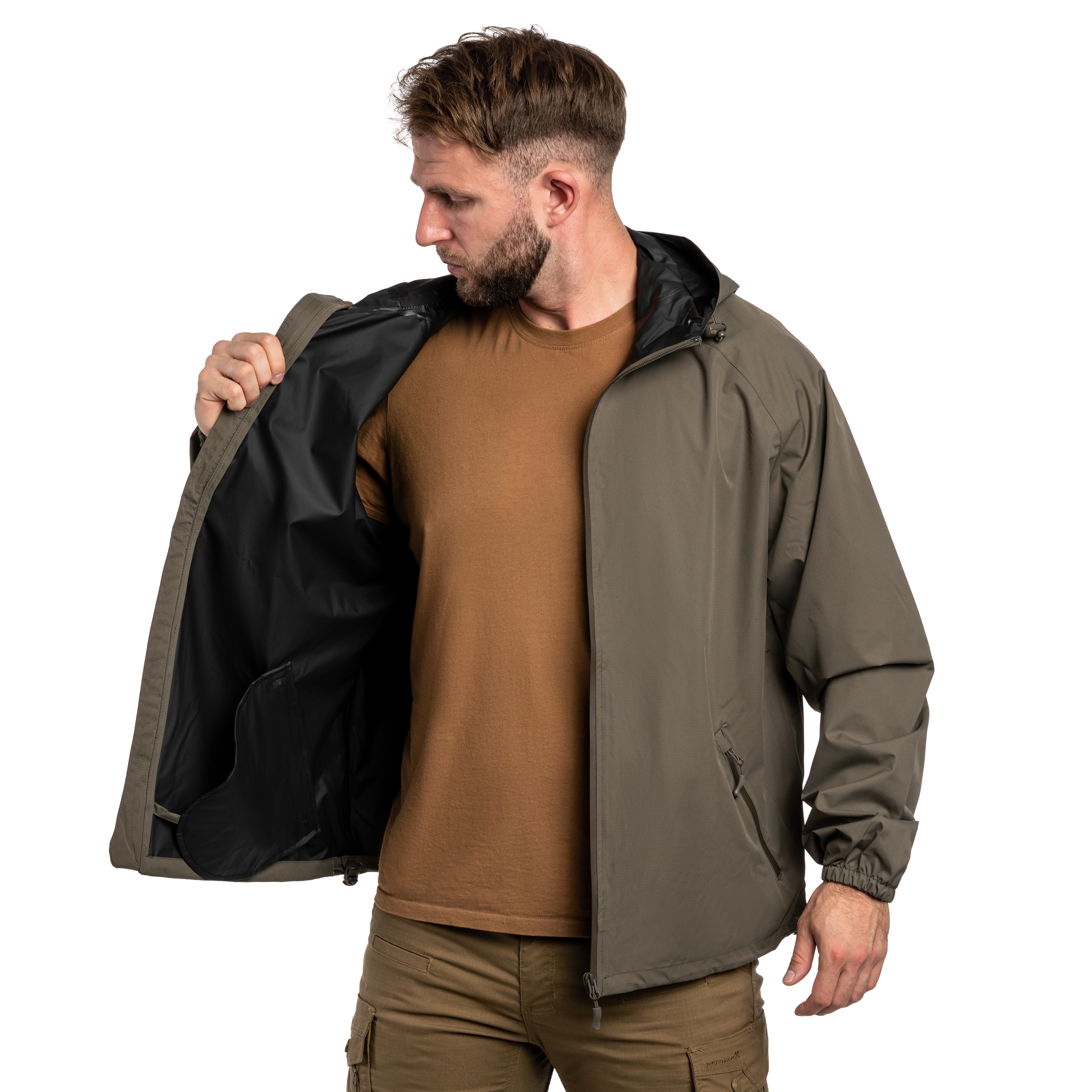 Giacca corta antipioggia Lightshell A10 Equipment - Olive Green