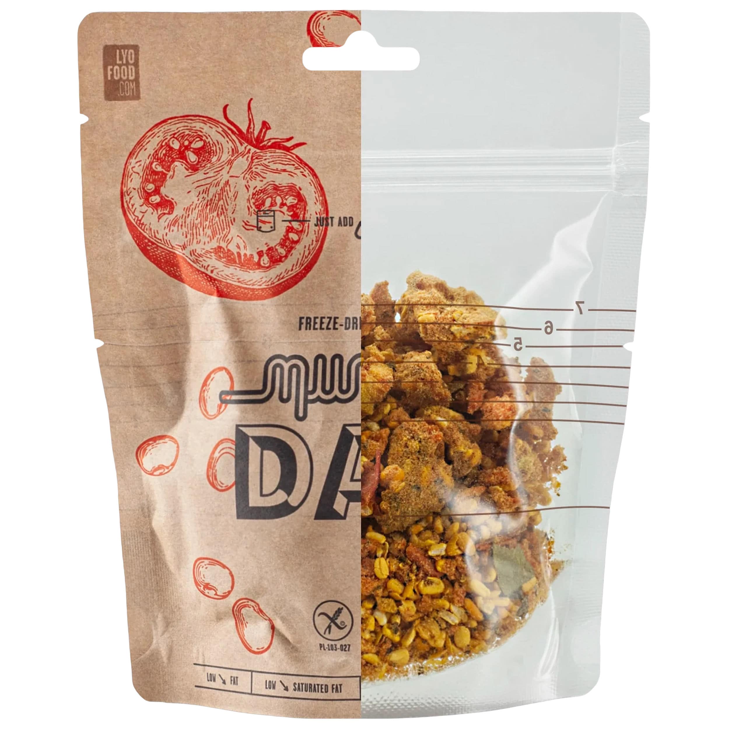 Cibo liofilizzato LYOFOOD Eko Mung Dal 48 g/181 kcal - 2 pezzi