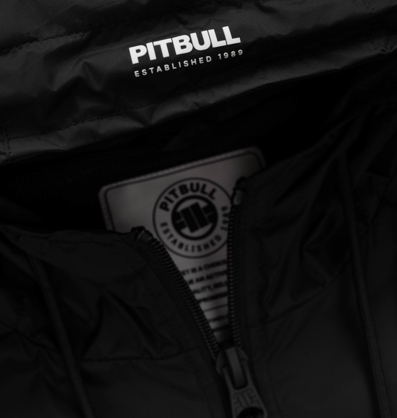 Giacca Pitbull Athletic Tape Hooded - Black