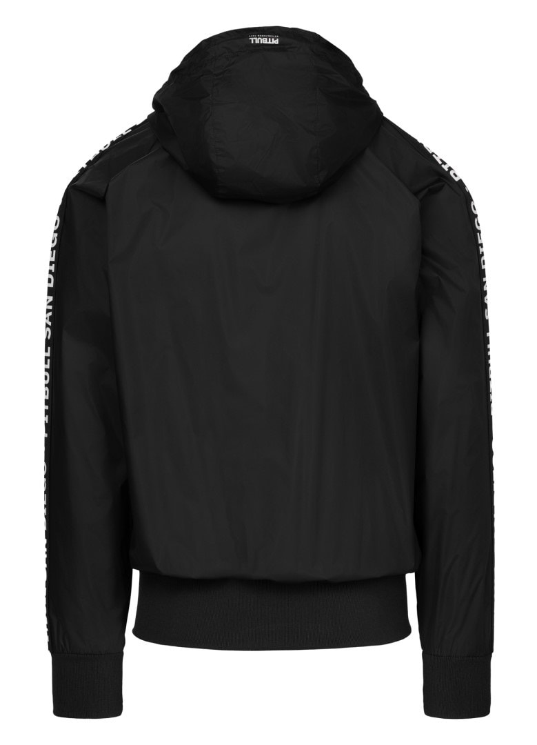 Giacca Pitbull Athletic Tape Hooded - Black