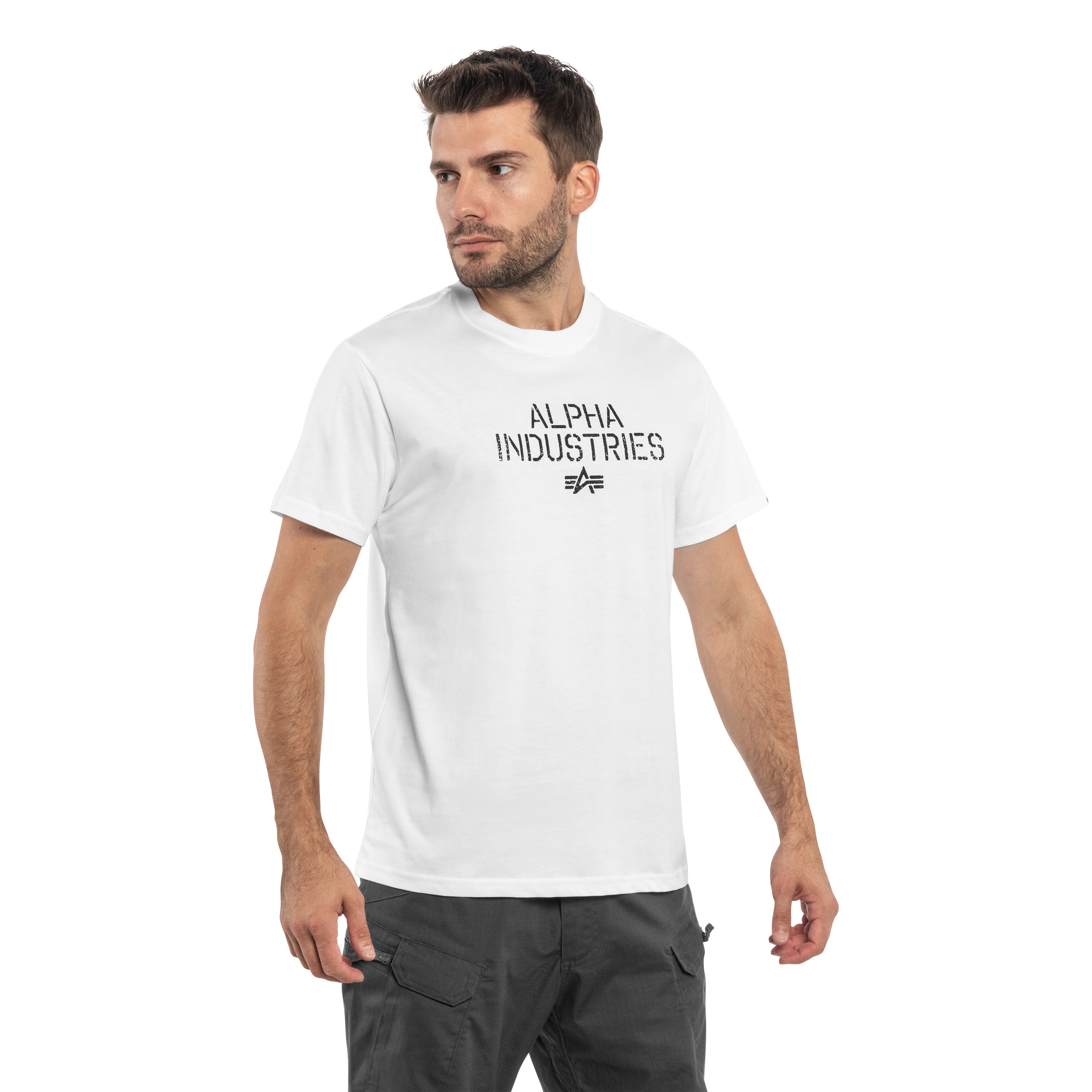 T-shirt Alpha Industries Target Backprint - White