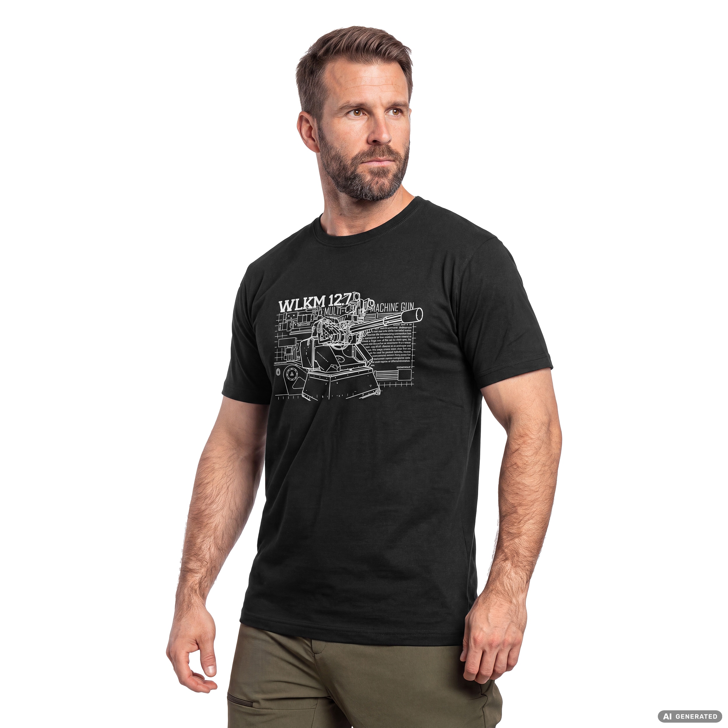 T-shirt WLKM 12,7 x 99 mm - Black