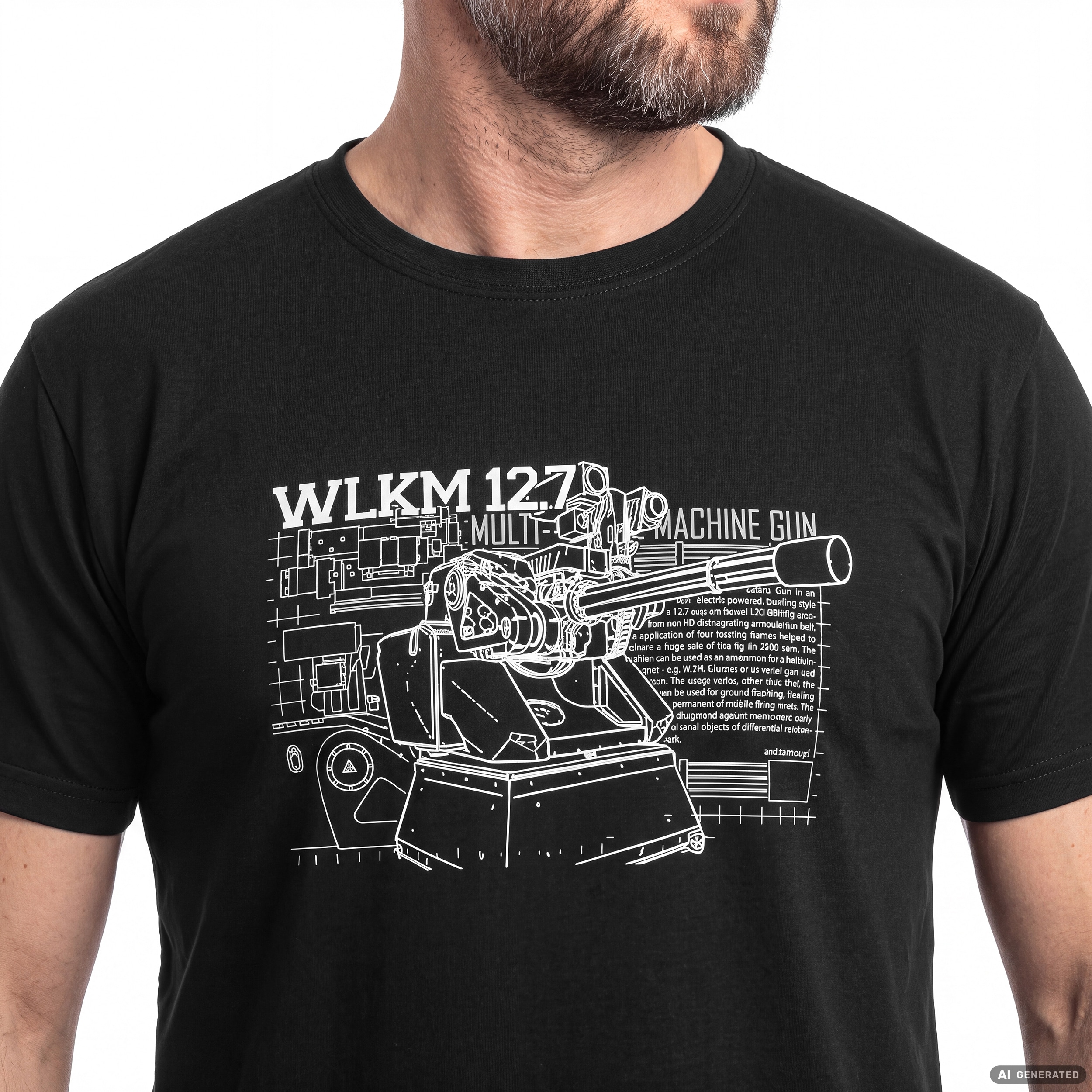 T-shirt WLKM 12,7 x 99 mm - Black