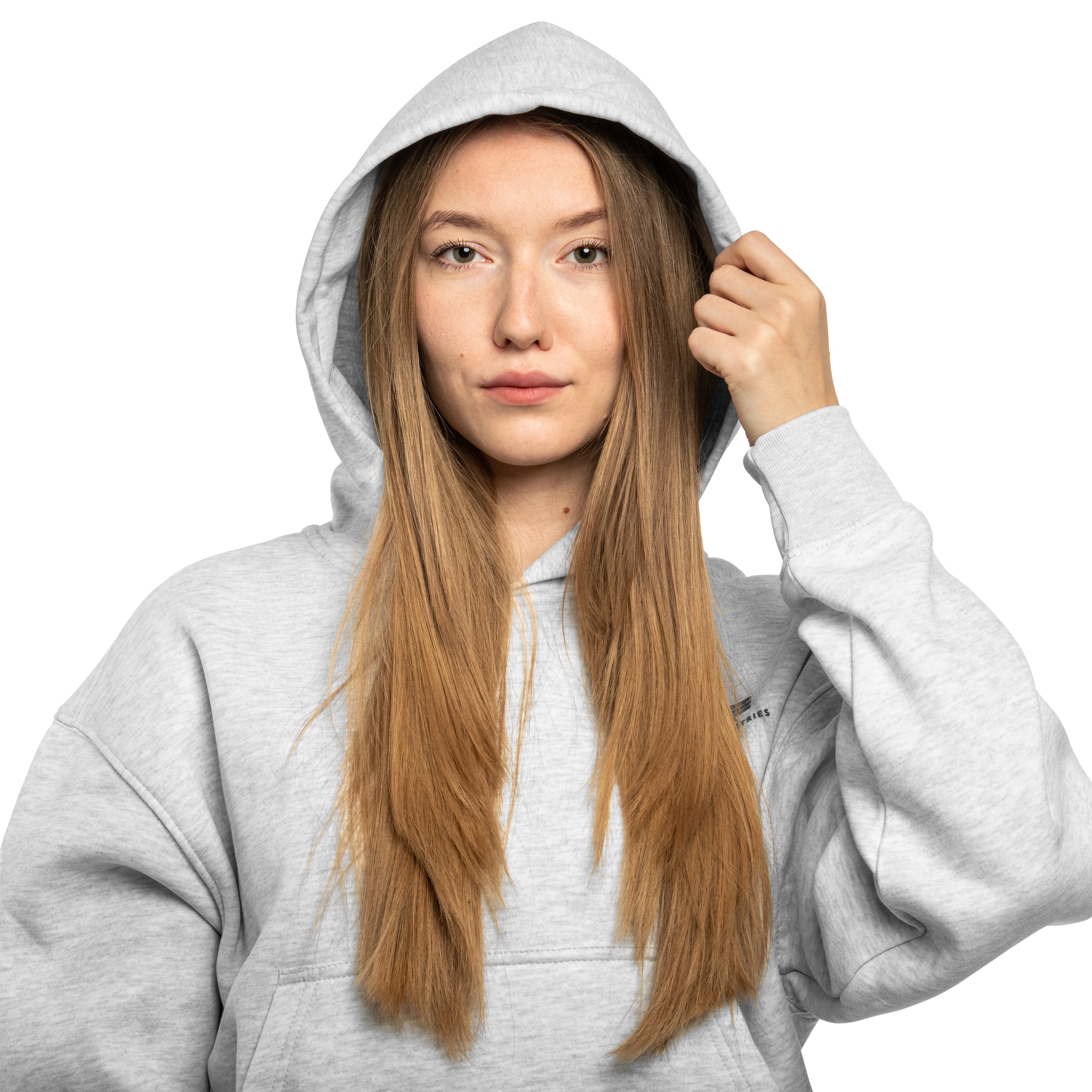 Felpa donna Alpha Industries Basic Small Logo Hoodie - Pastel Grey/Melange