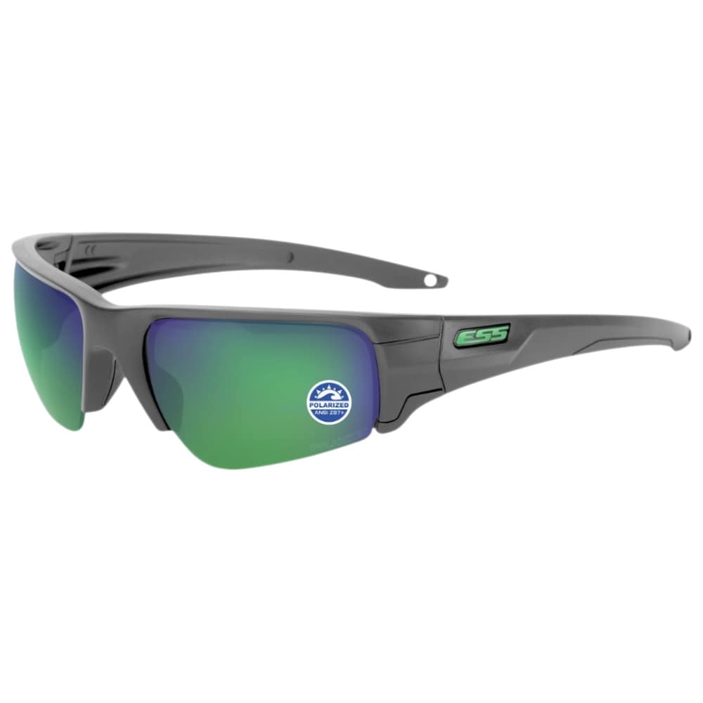 Occhiali tattici ESS Crowbar - Matte Carbon/Polarized Mirrored Green