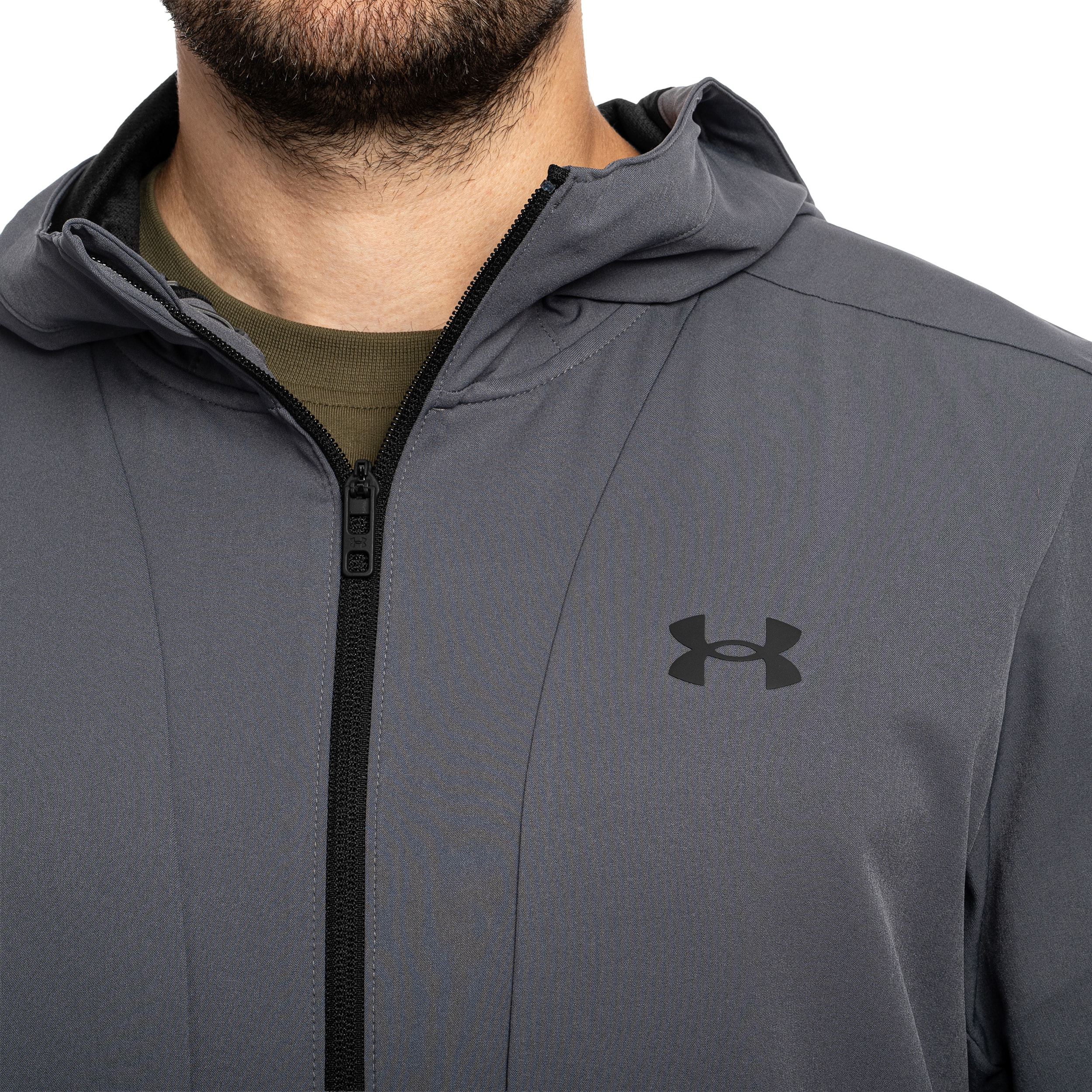Giacca Under Armour Unstoppable Woven - Castlerock/Black