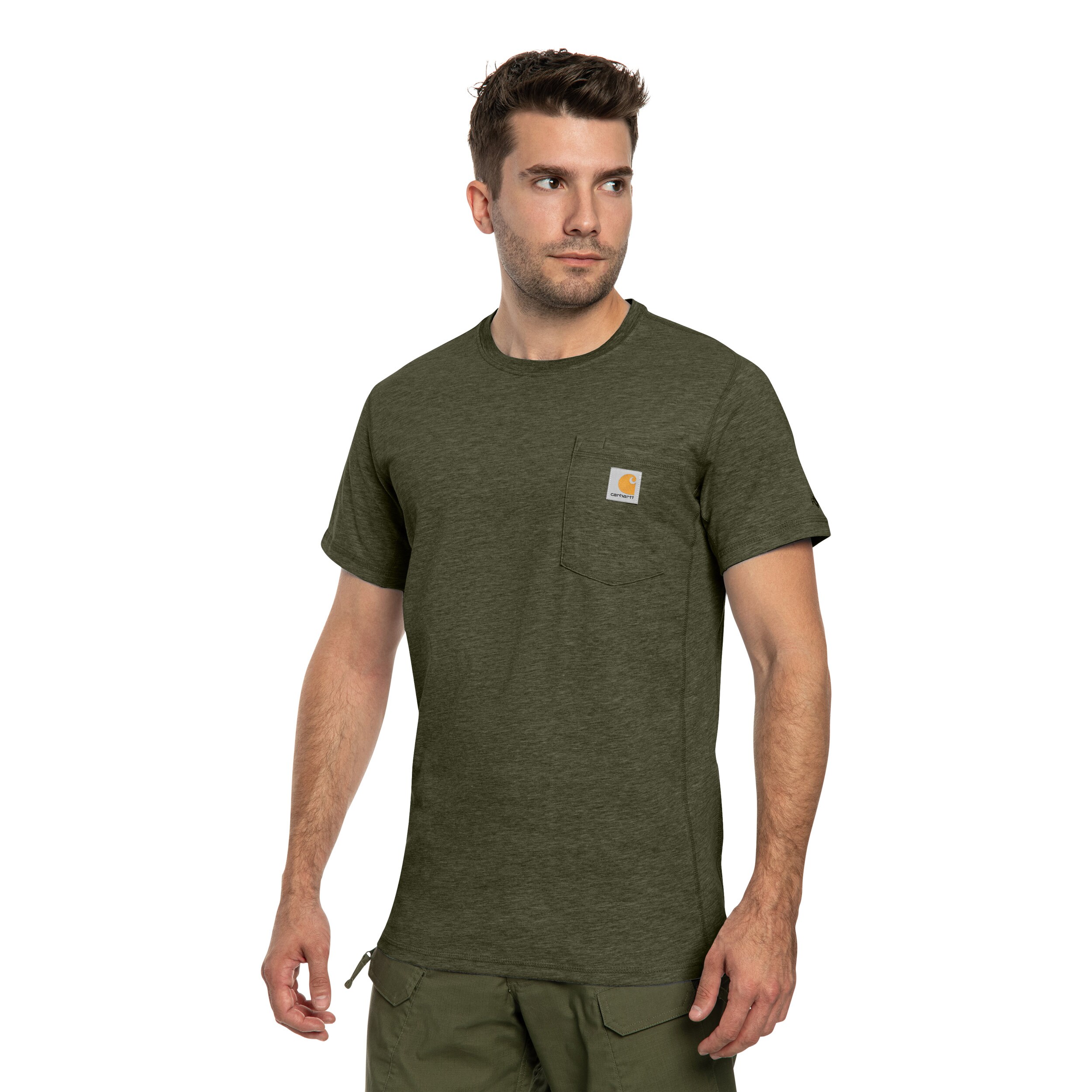 T-shirt Carhartt Force Relaxed Pocket - Basil Heather