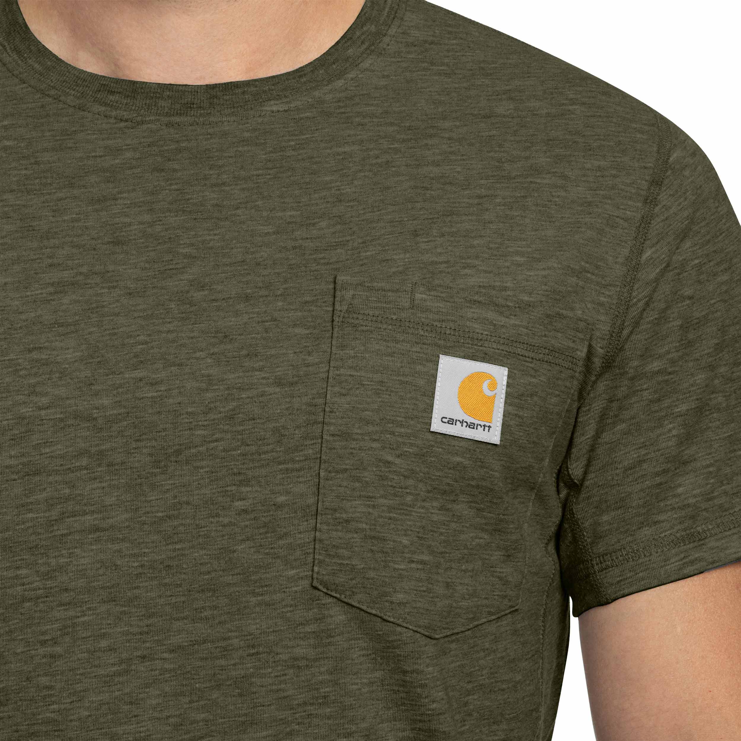 T-shirt Carhartt Force Relaxed Pocket - Basil Heather