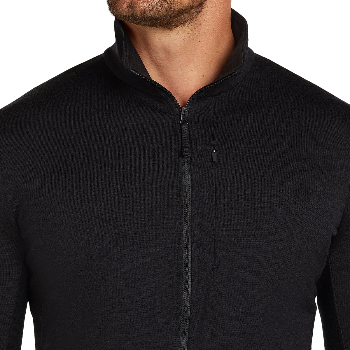 Felpa termica Icebreaker Merino 260 Quantum Zip - Black
