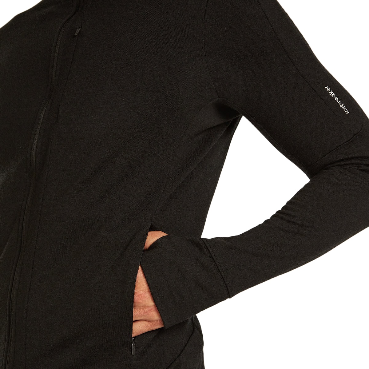 Felpa termica Icebreaker Merino 260 Quantum Zip - Black