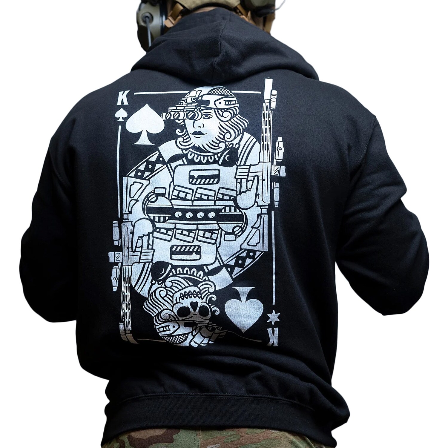 Felpa Brothers in Arms King of Spades Hoodie - Black