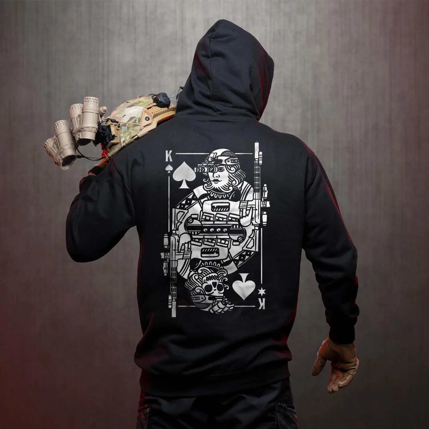 Felpa Brothers in Arms King of Spades Hoodie - Black