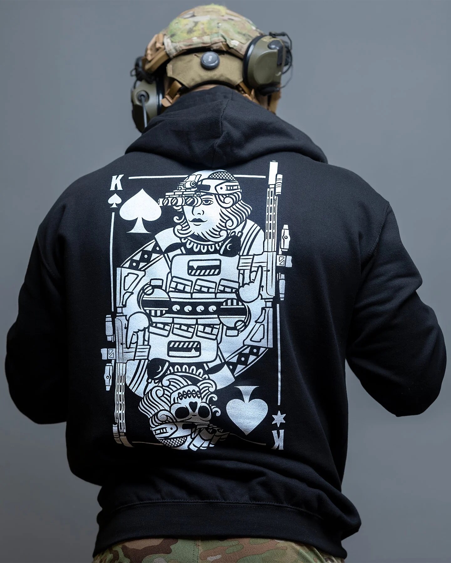 Felpa Brothers in Arms King of Spades Hoodie - Black