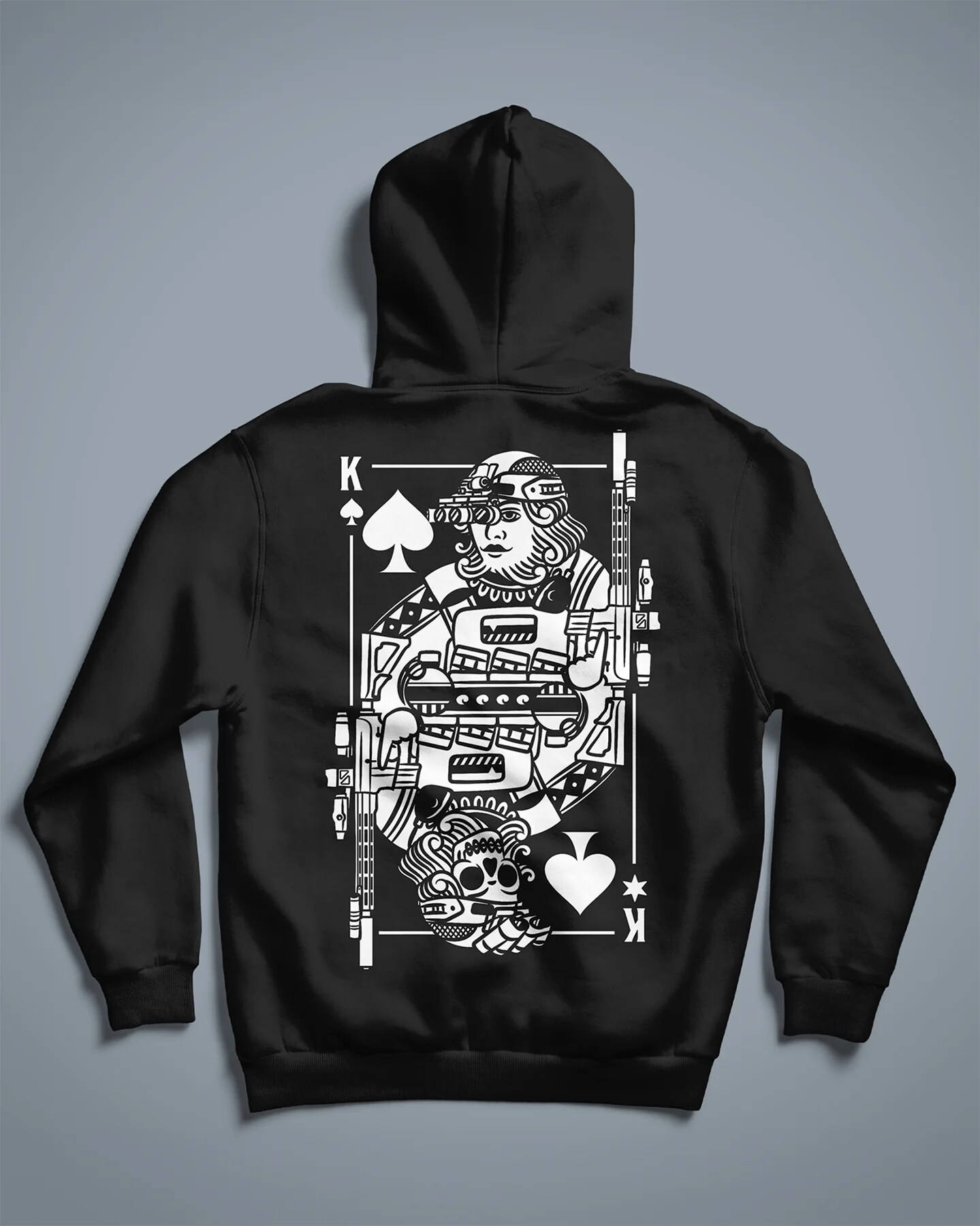 Felpa Brothers in Arms King of Spades Hoodie - Black