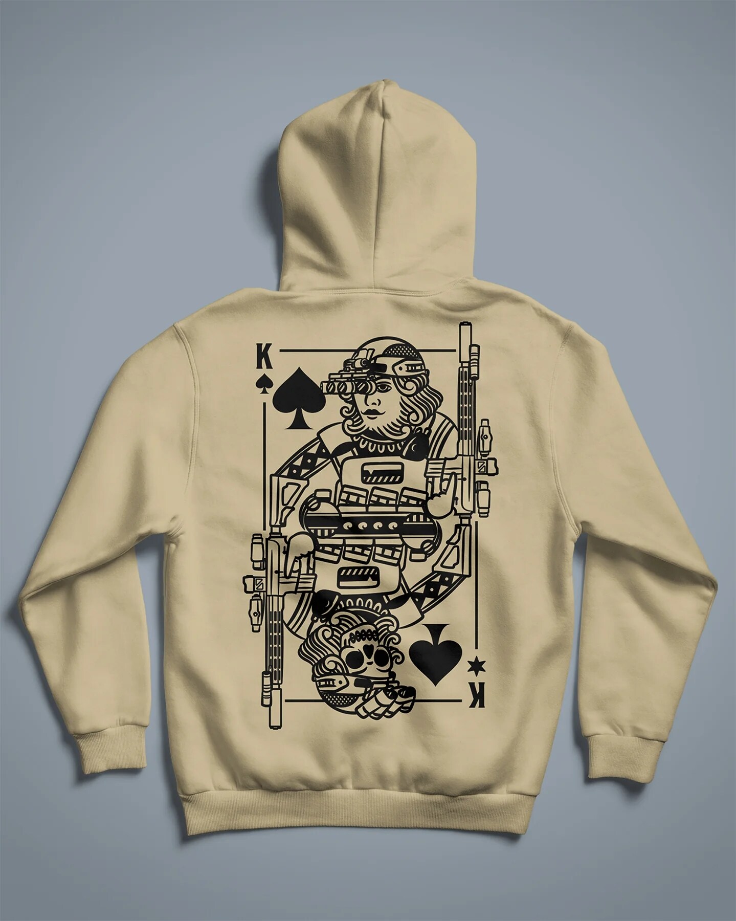 Felpa Brothers in Arms King of Spades Hoodie - Sand