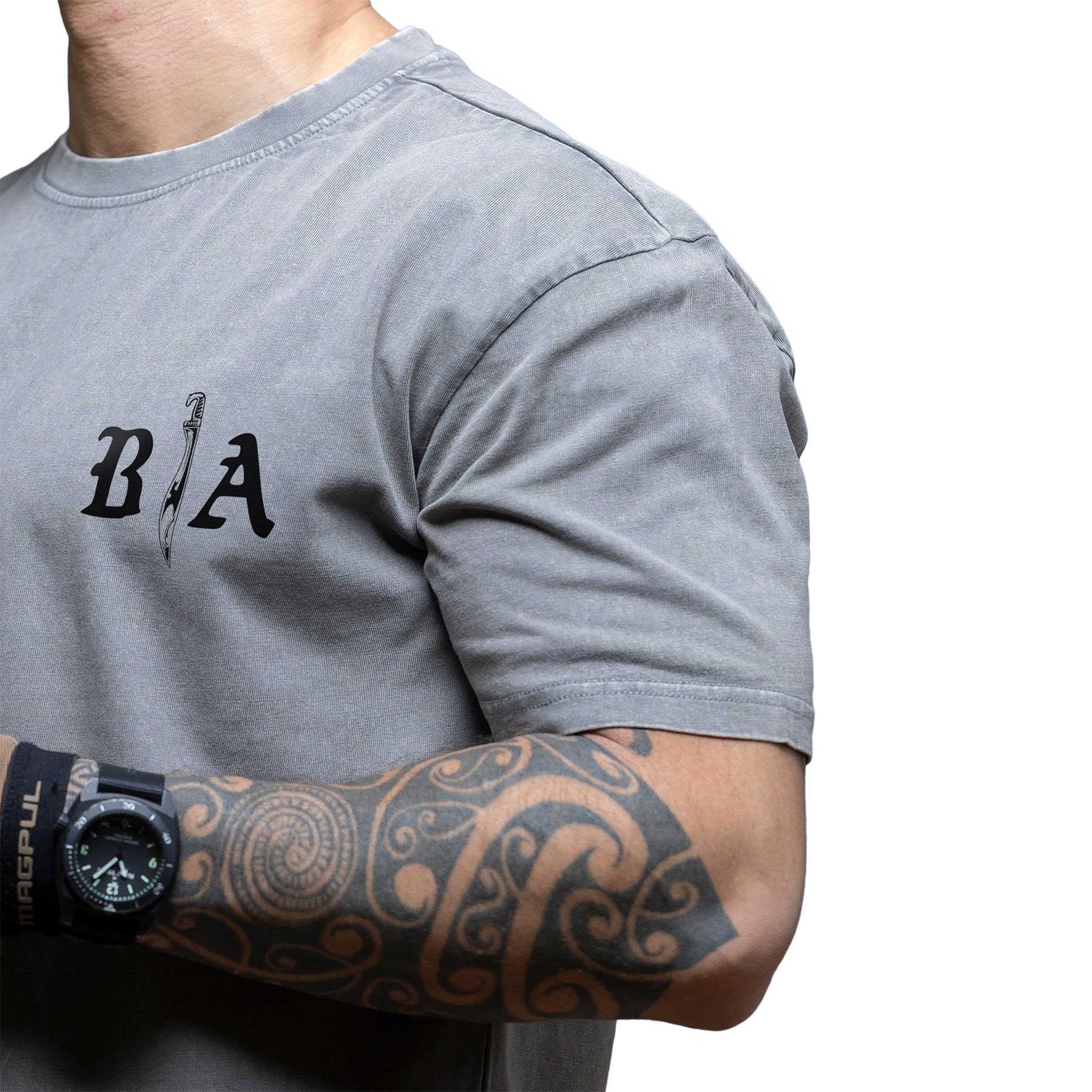 T-shirt Brothers In Arms Die Once Oversized - Grey