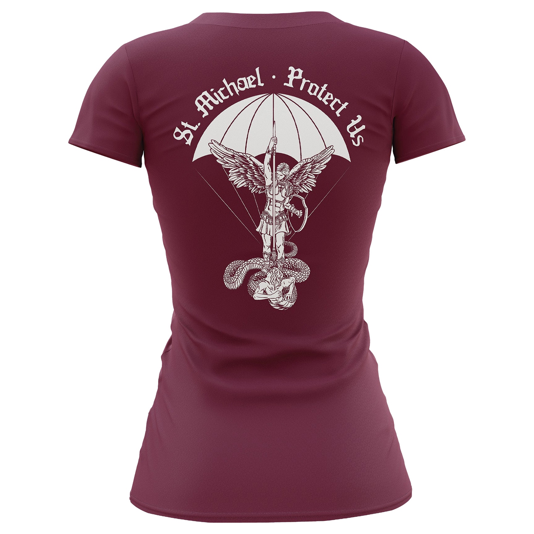 T-shirt da donna Brothers In Arms St. Michael - Bordeaux