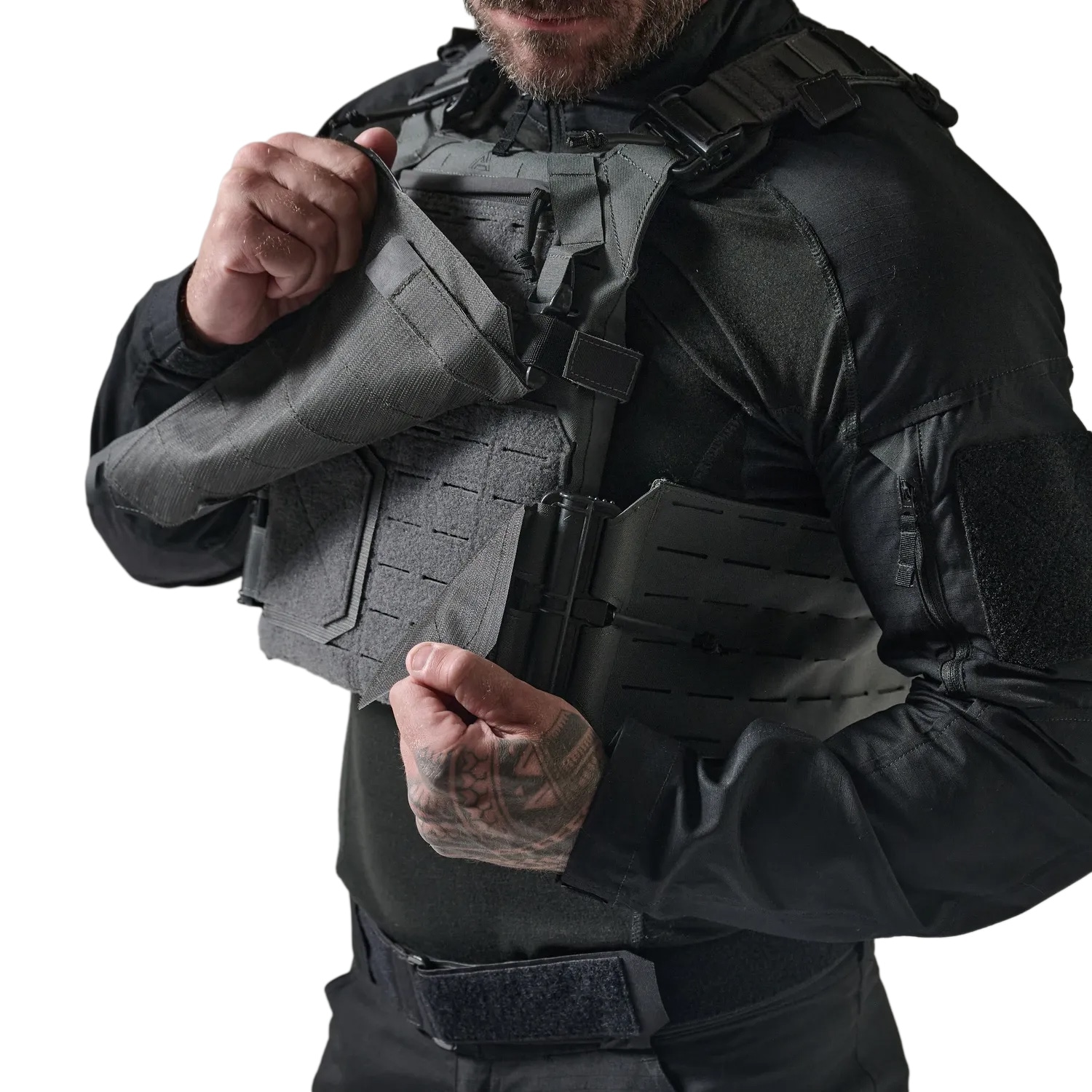Portapiastre tattico Direct Action Spitfire QR Plate Carrier - Shadow Grey