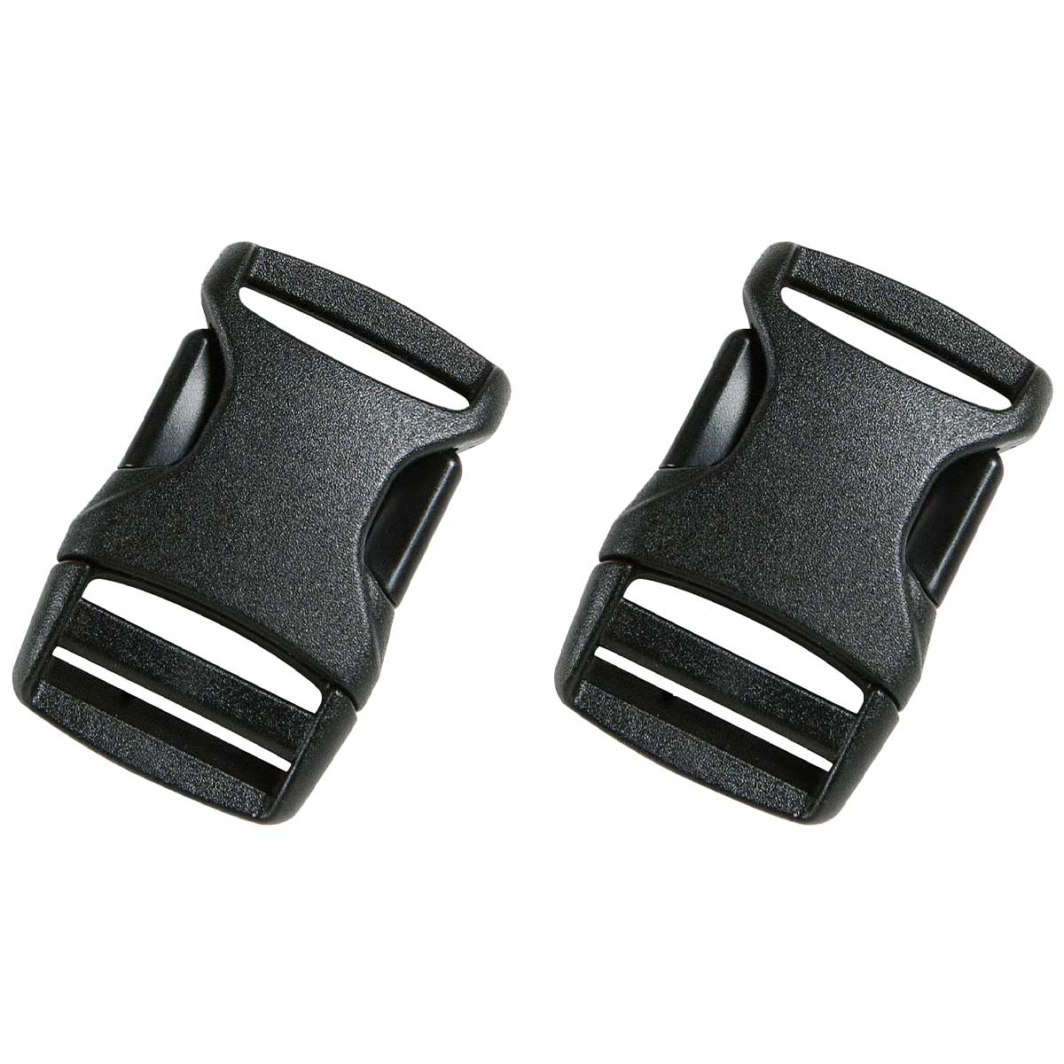 Fibbie a scatto Tatonka 25 mm - 2 pezzi - Black