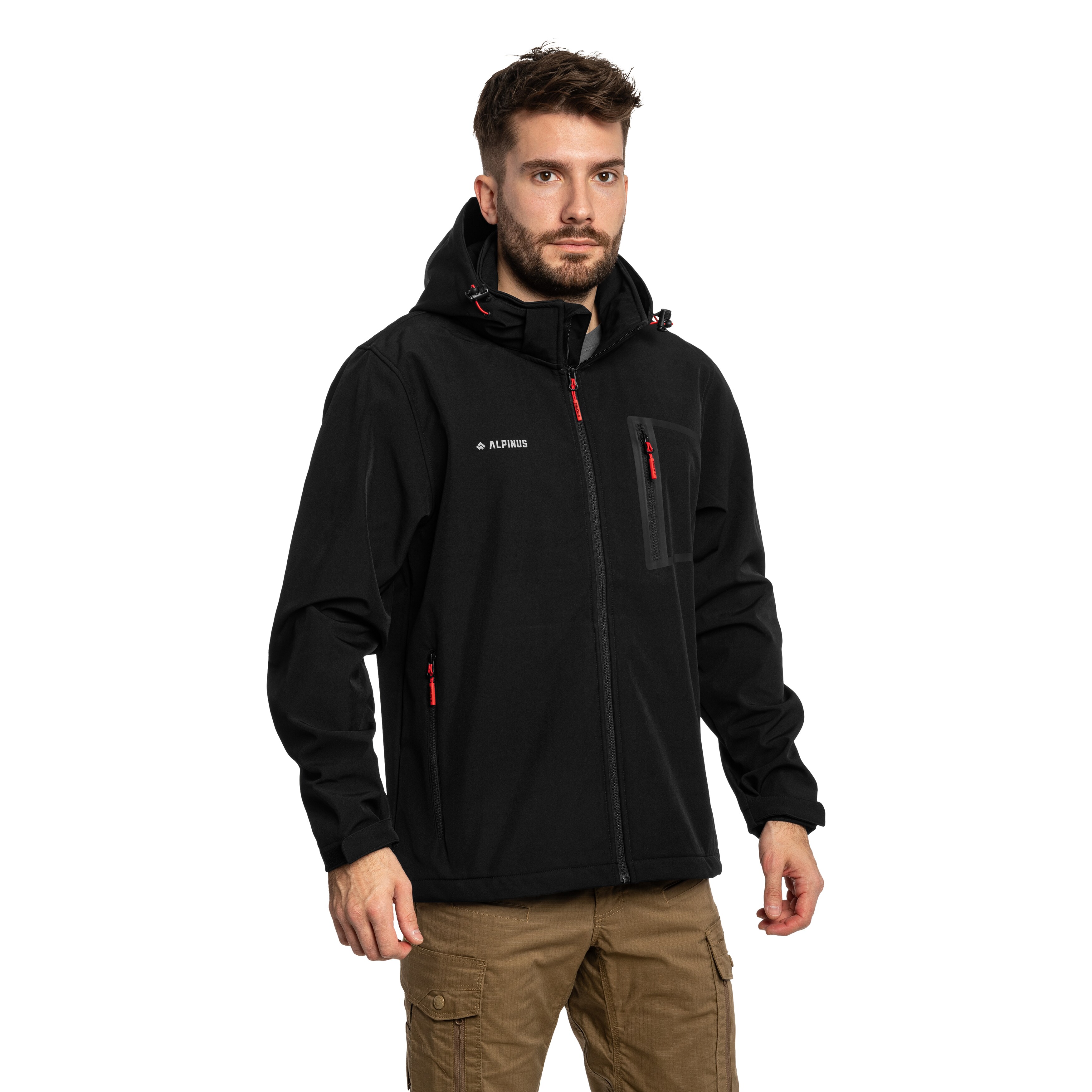 Giacca Alpinus Softshell Stenshuvud - Black