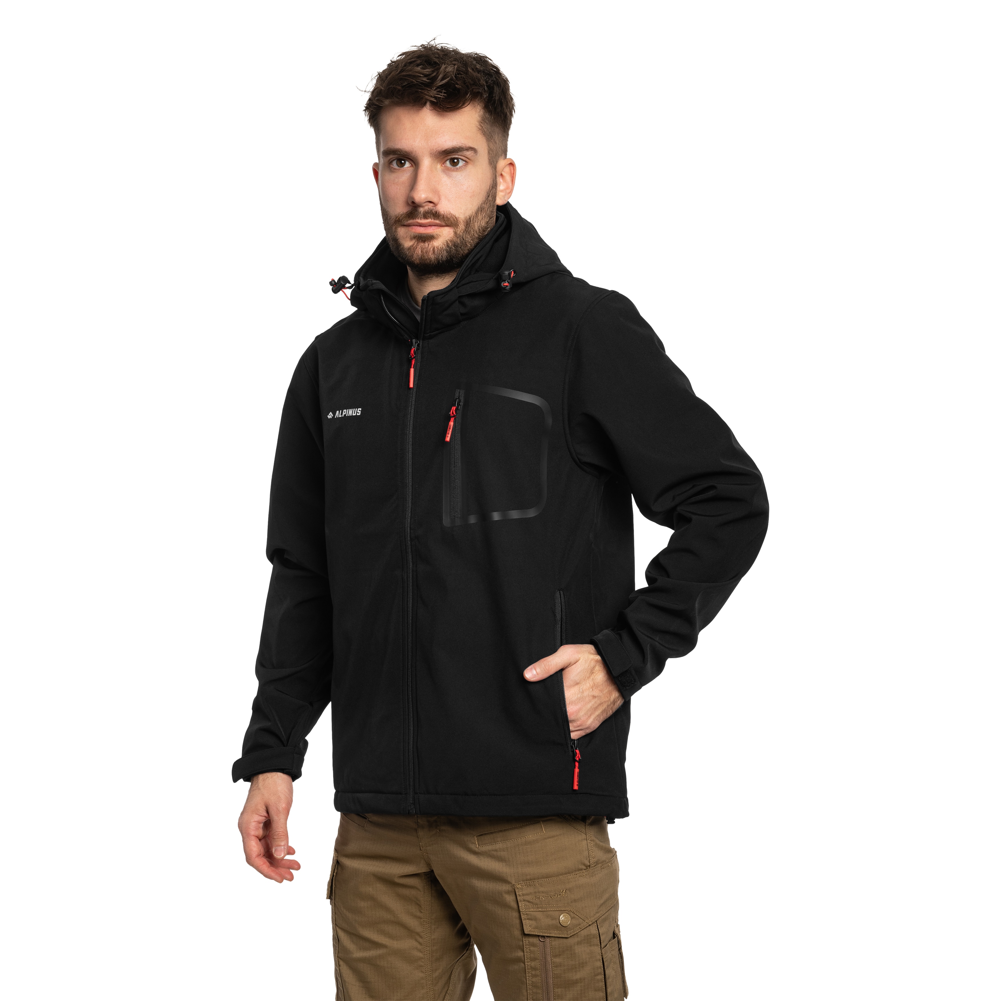 Giacca Alpinus Softshell Stenshuvud - Black