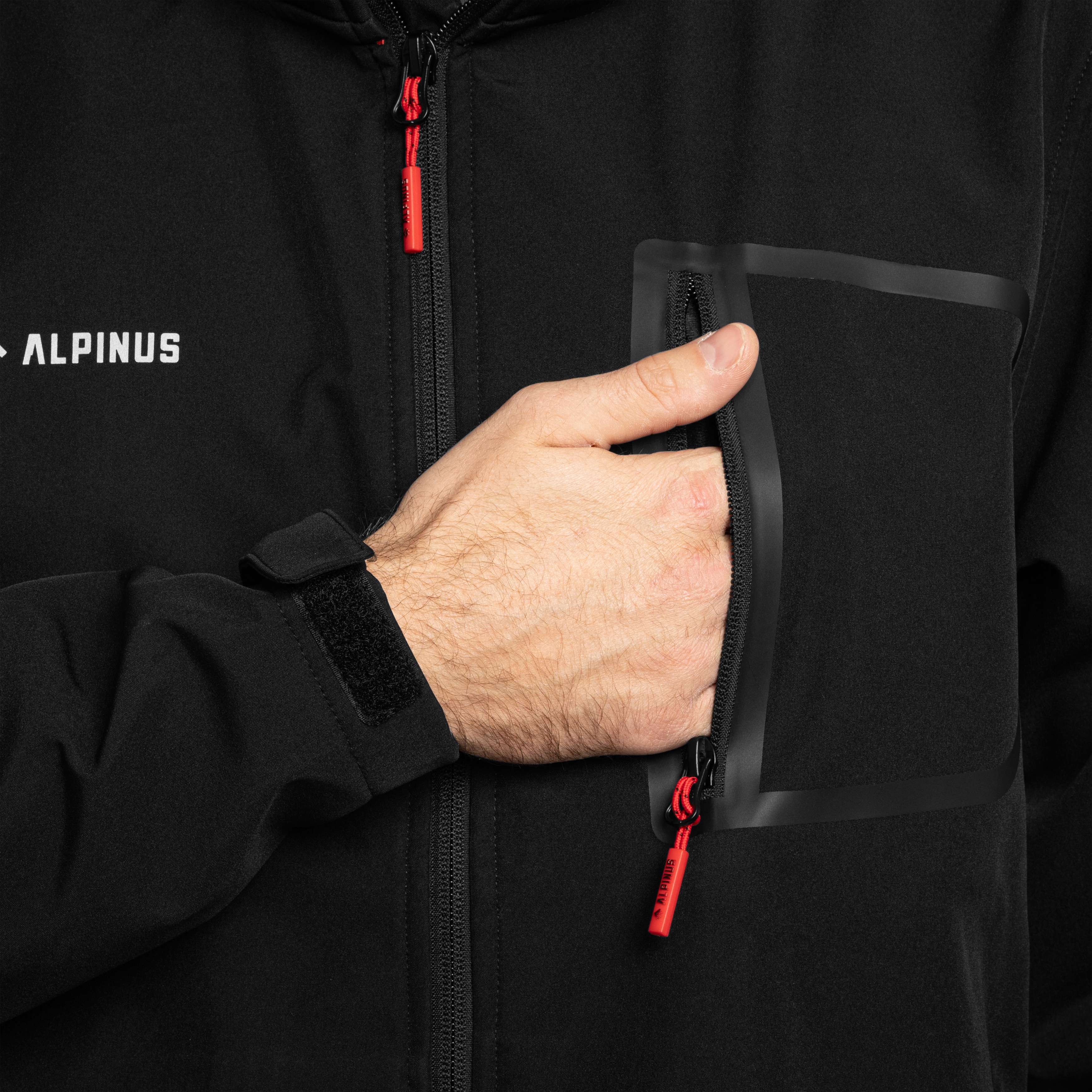 Giacca Alpinus Softshell Stenshuvud - Black