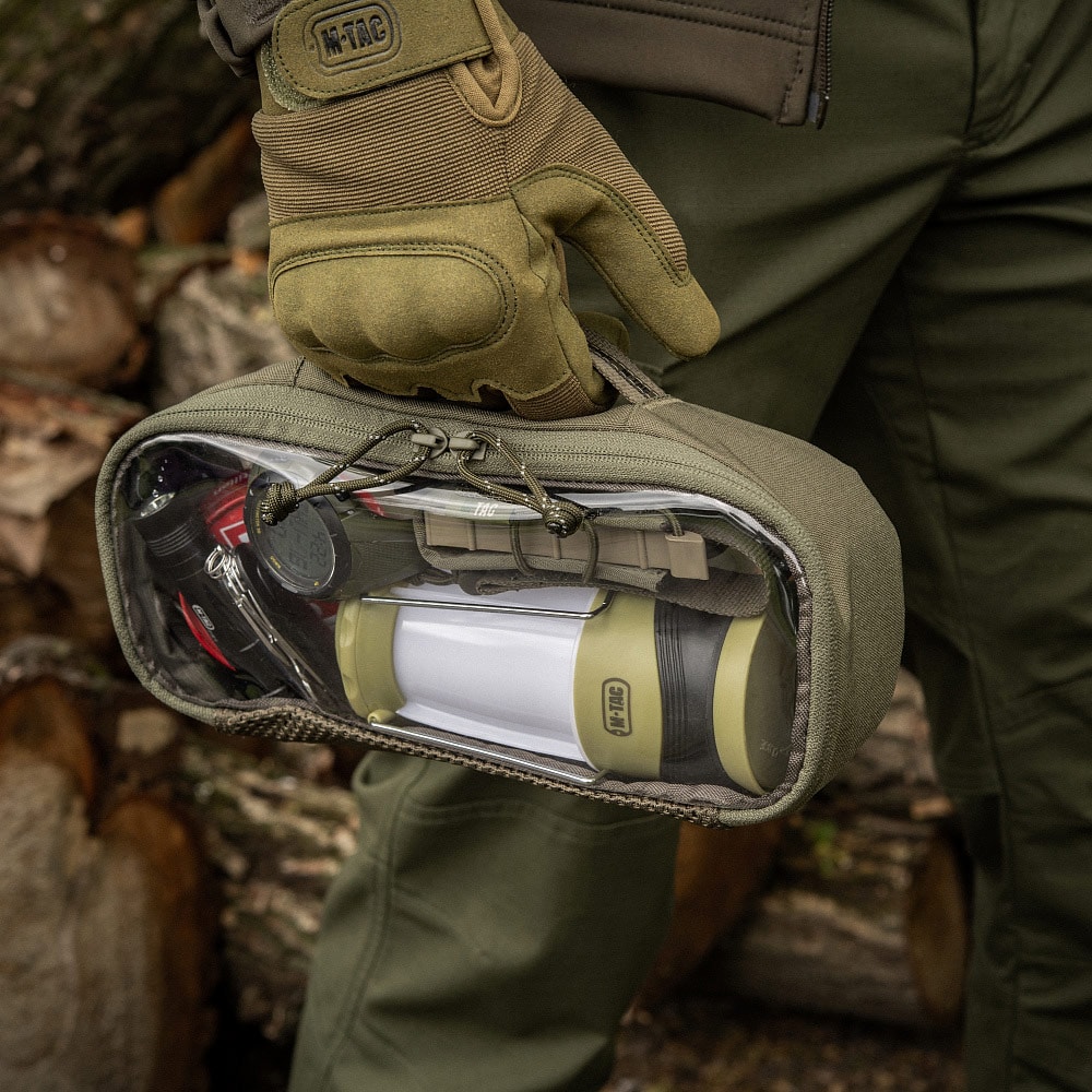 Organizer trasparente M-Tac Elite Medium - Ranger Green