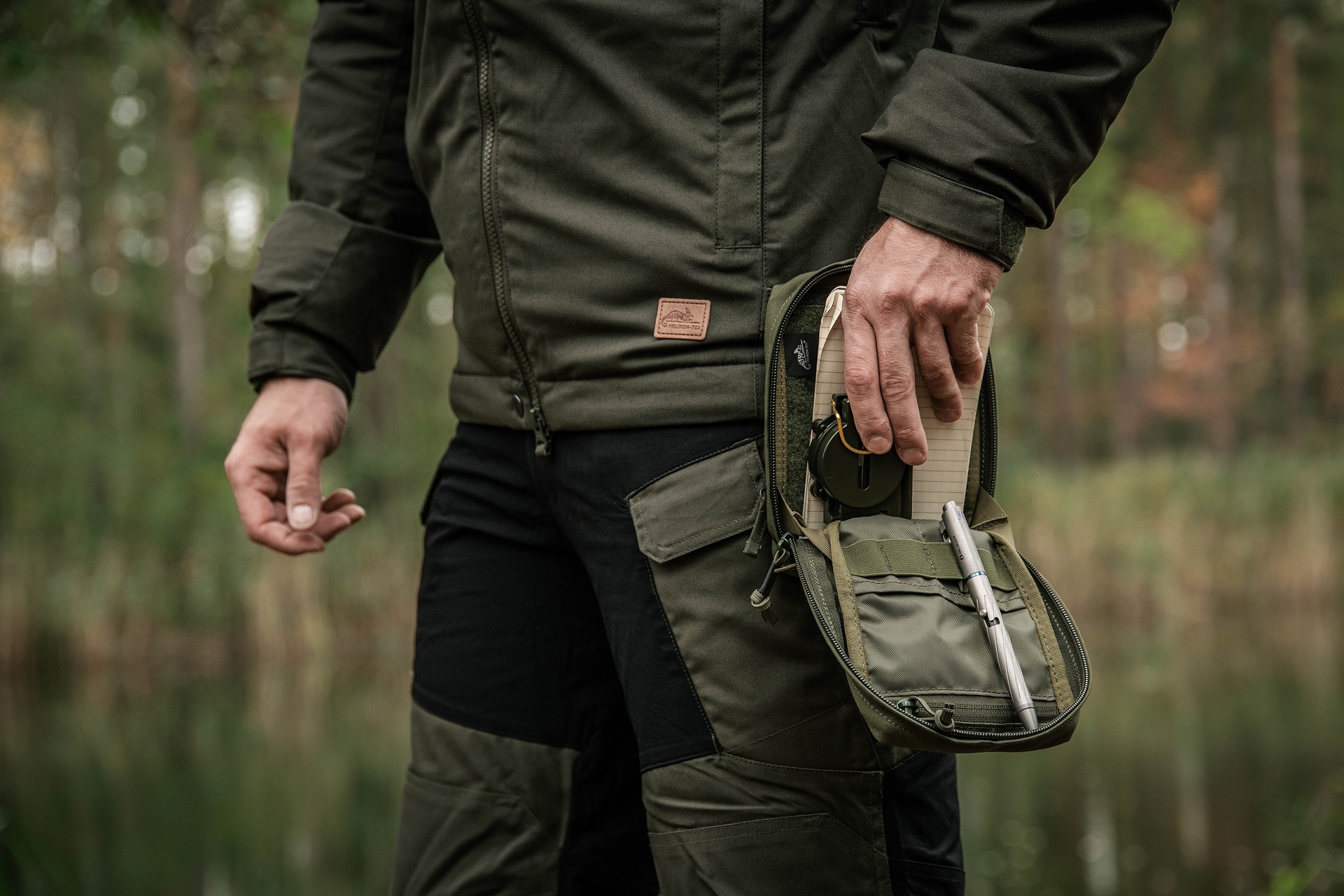 Tasca Helikon-Tex Urban Admin Pouch - Olive Green