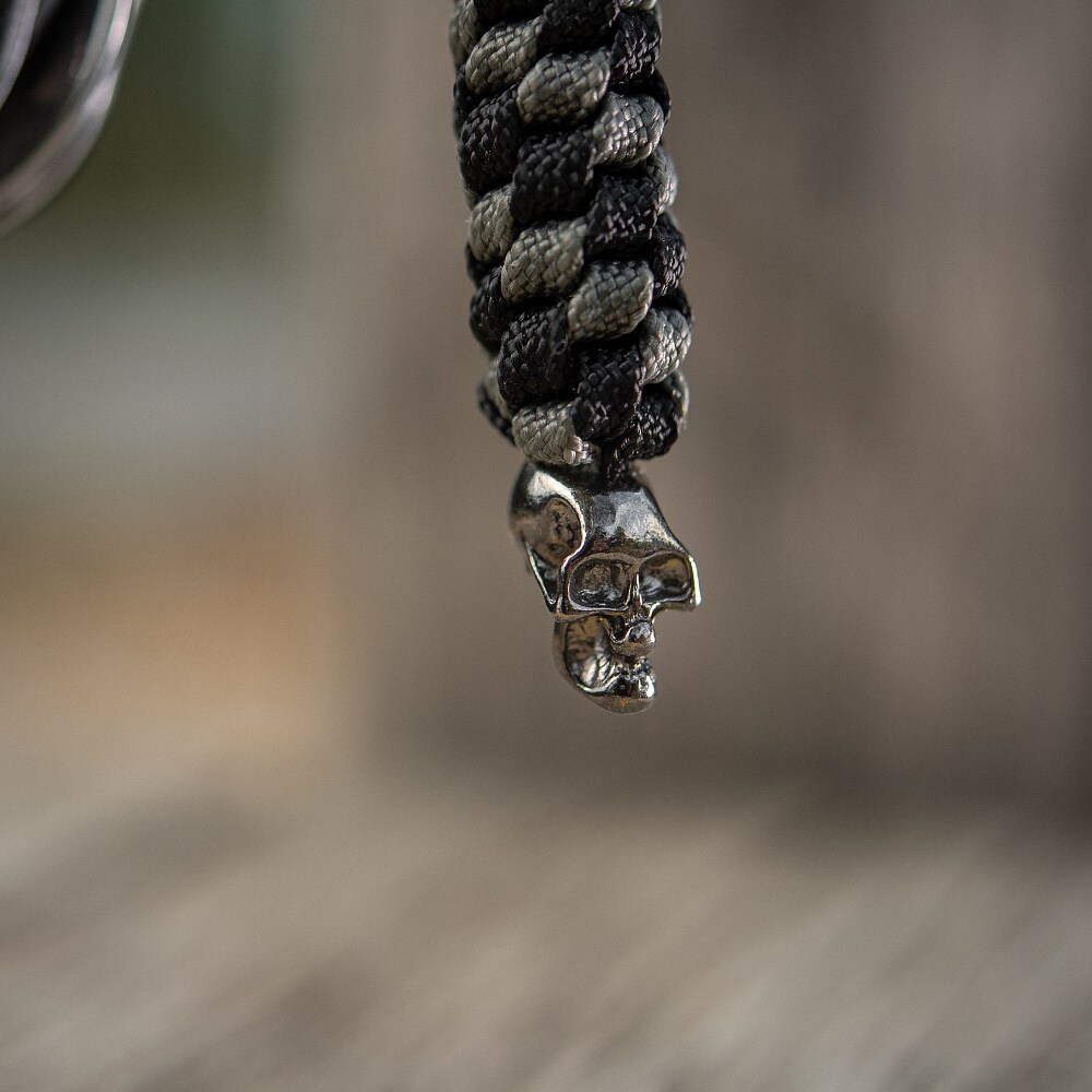 Portachiavi M-Tac Helix Skull - Black/Grey