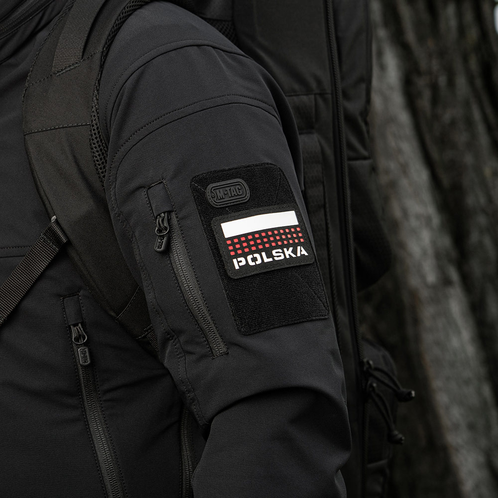 Patch M-Tac Bandiera Polacca Laser Cut - Black/White/Red