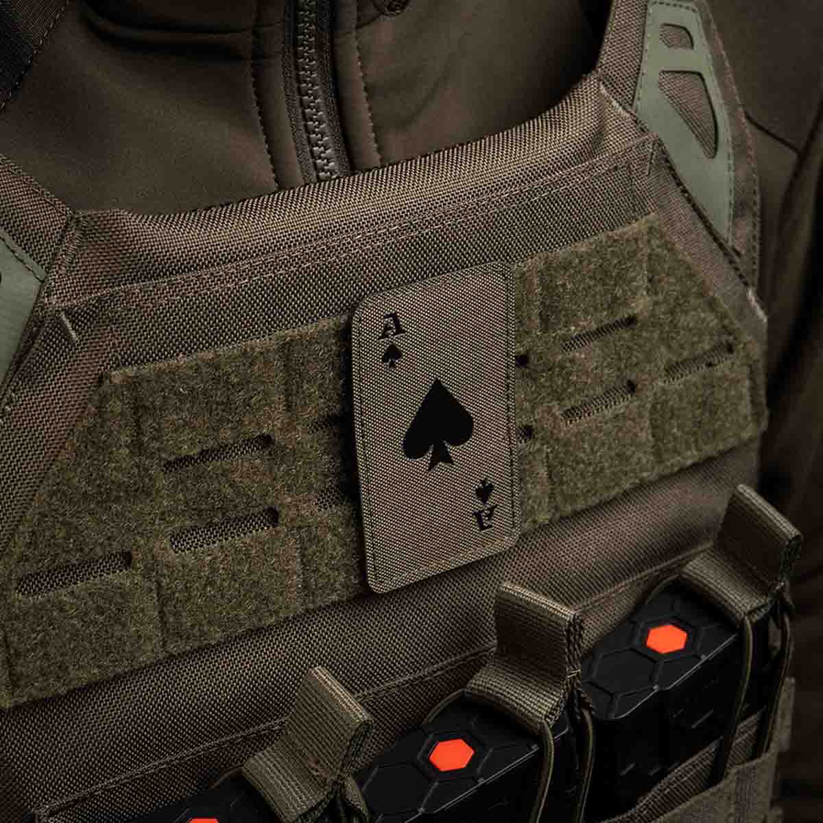 Patch M-Tac Ace Of Spades Laser Cut - Ranger Green/Black