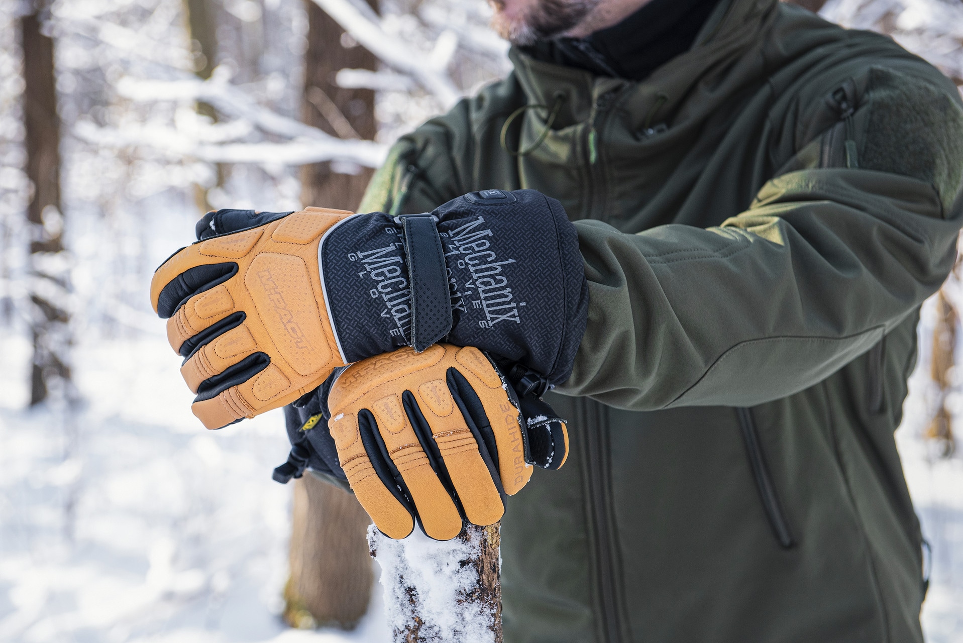 Guanti riscaldati Mechanix Wear ColdWork M-Pact Heated - Brown/Black