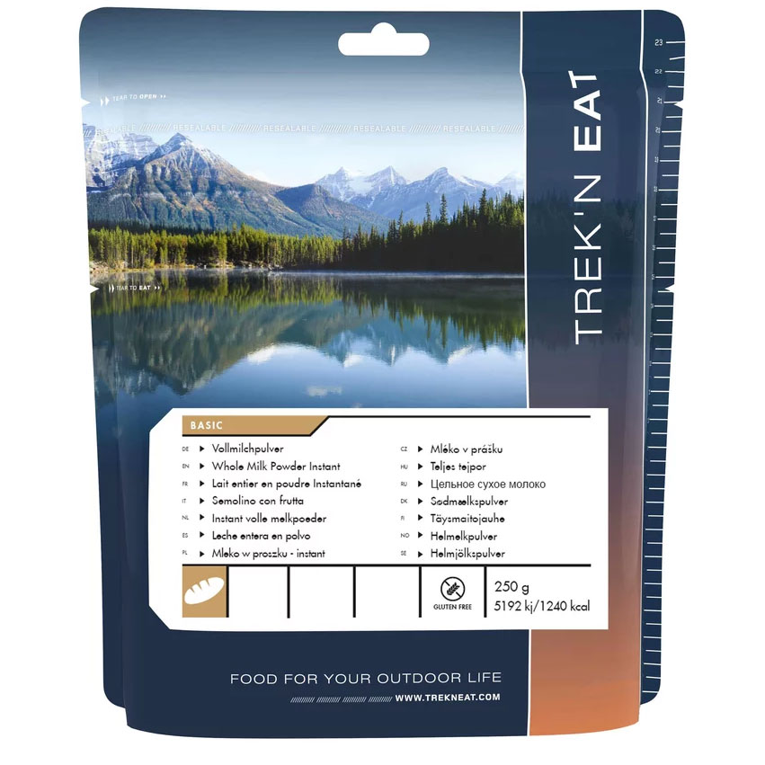 Latte in polvere liofilizzato Trek'n Eat 250 g/1240 kcal