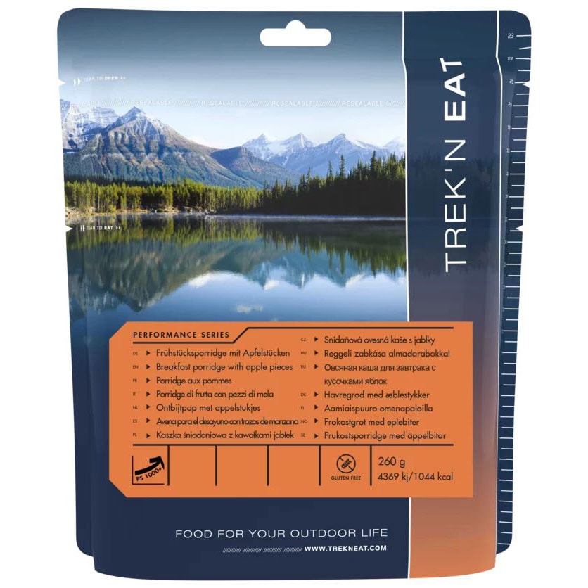 Porridge con mela Trek'n Eat liofilizzato 260 g/1044 kcal
