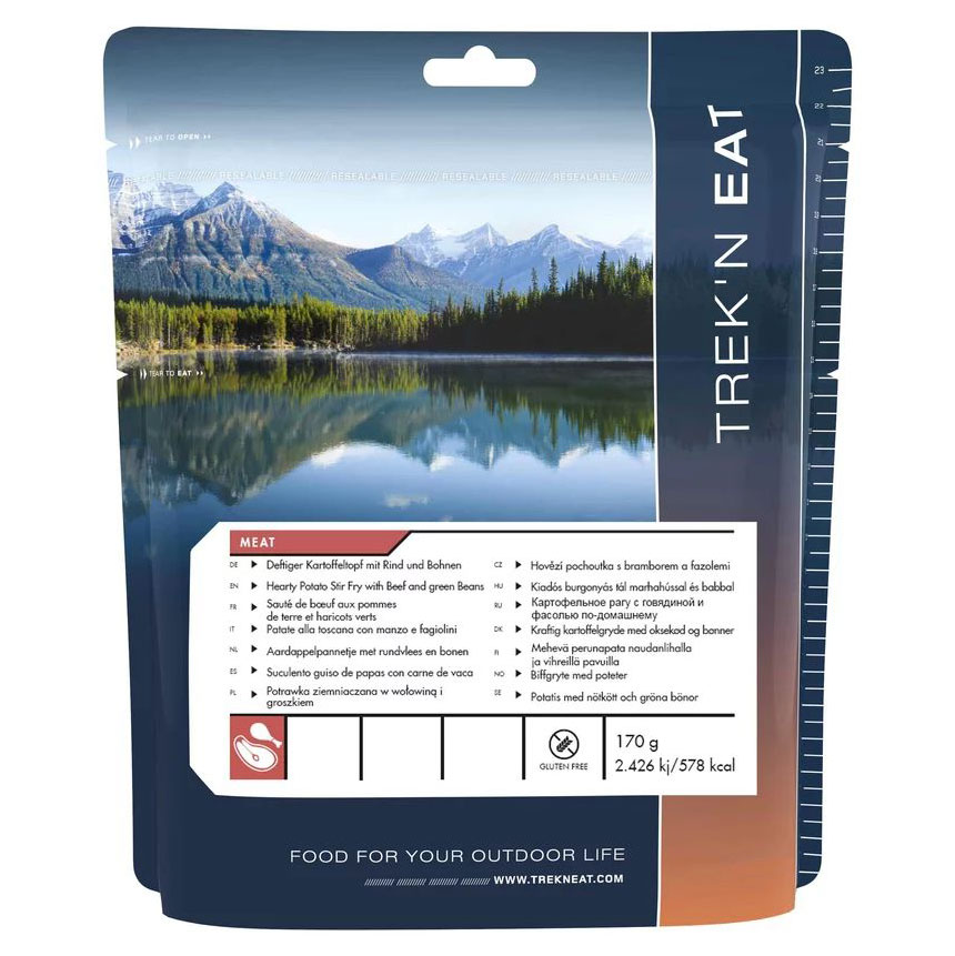 Pasto liofilizzato Trek'n Eat - Patate con manzo e piselli verdi 170 g/578 kcal