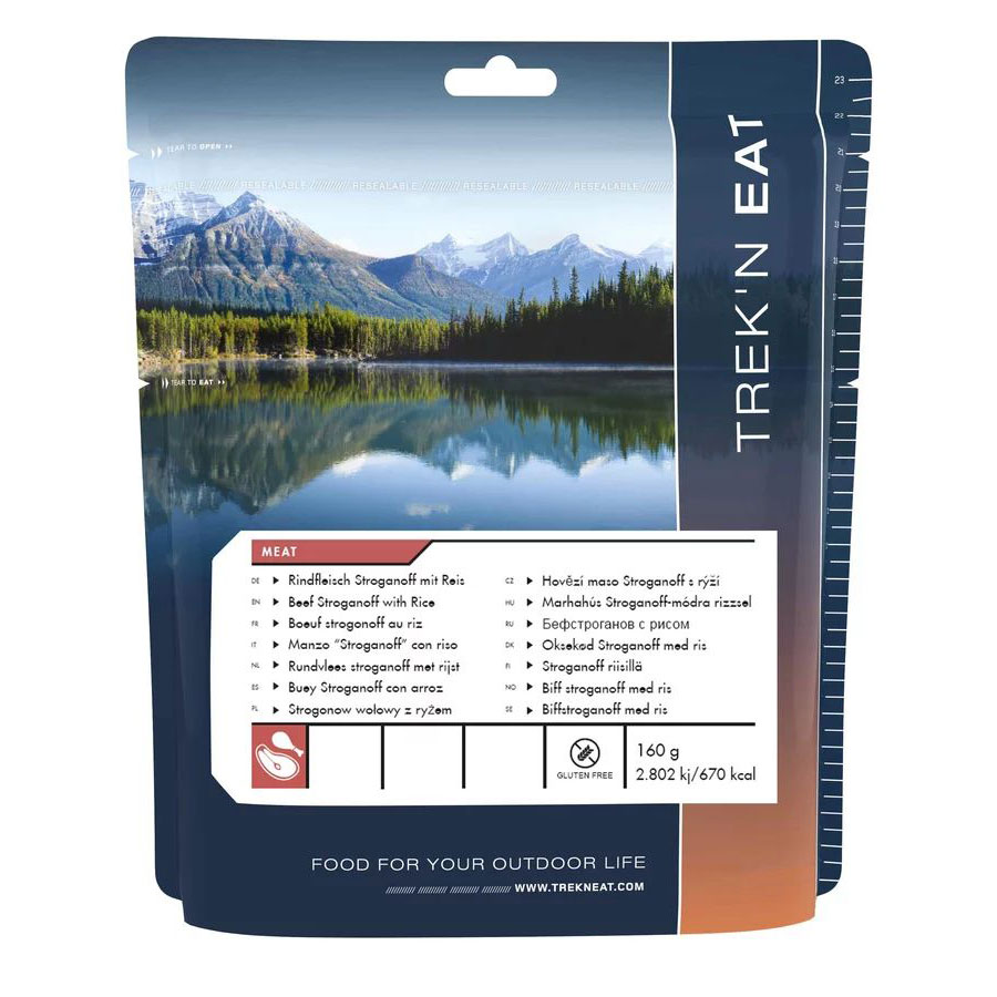 Pasto liofilizzato Trek'n Eat Strogonoff di manzo con riso 160 g/670 kcal