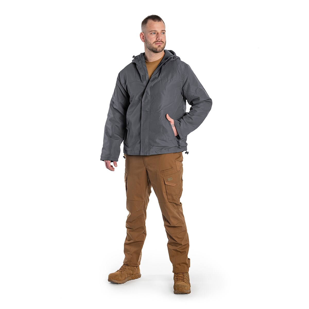 Giacca Brandit Windbreaker Frontzip - Anthracite