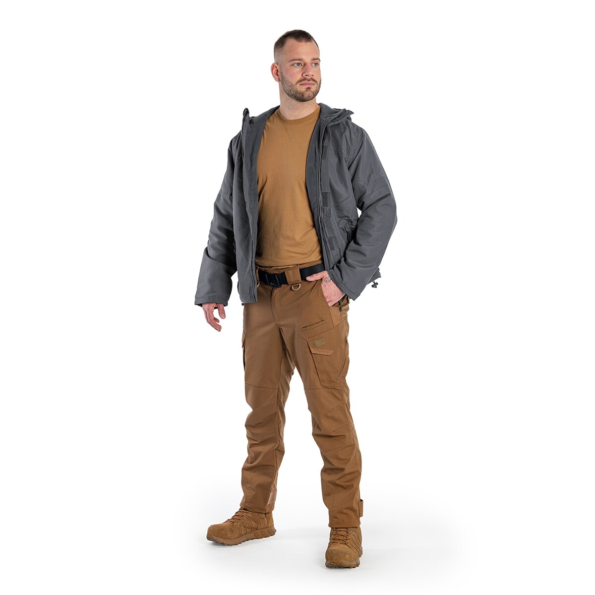 Giacca Brandit Windbreaker Frontzip - Anthracite