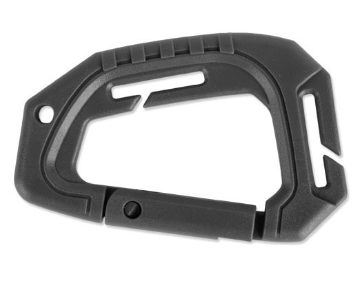 Moschettone Mil-Tec Tactical Molle - nero 2 pezzi