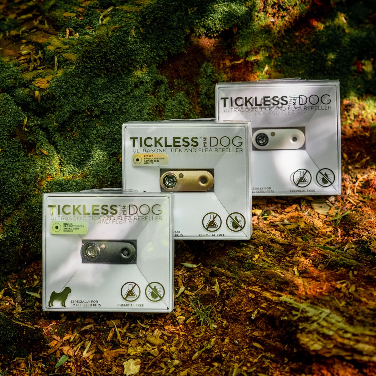 Protezione ad ultrasuoni contro le zecche TickLess Pet Mini per animali - Black