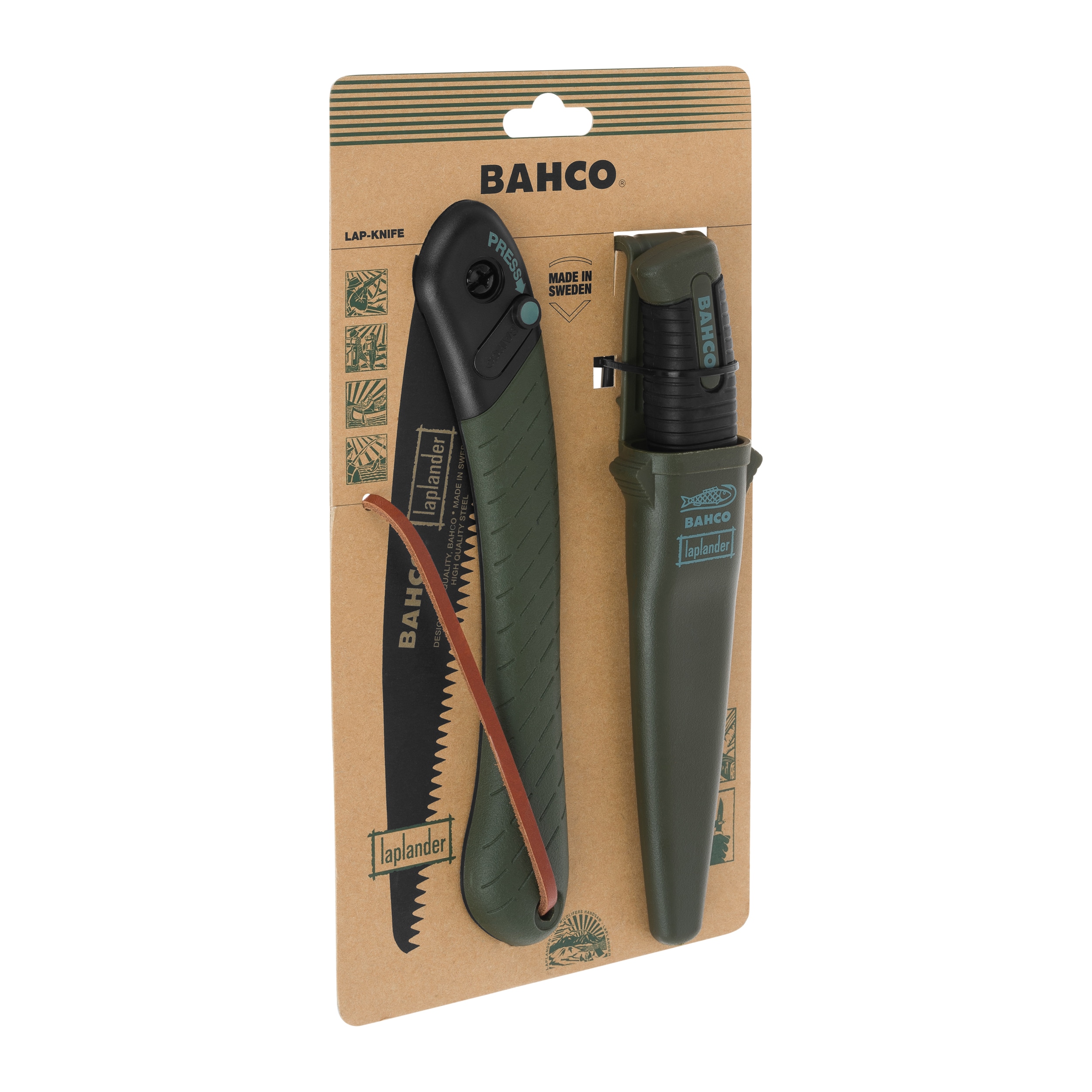 Coltello e seghetto Bahco Laplander