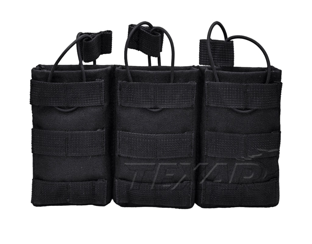 Portacaricatori triplo Texar - Black