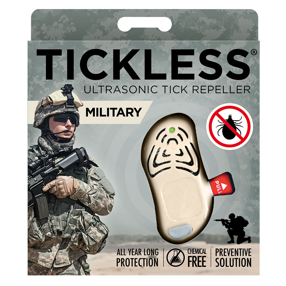 Protezione a ultrasuoni contro le zecche TickLess Military per persone - Beige
